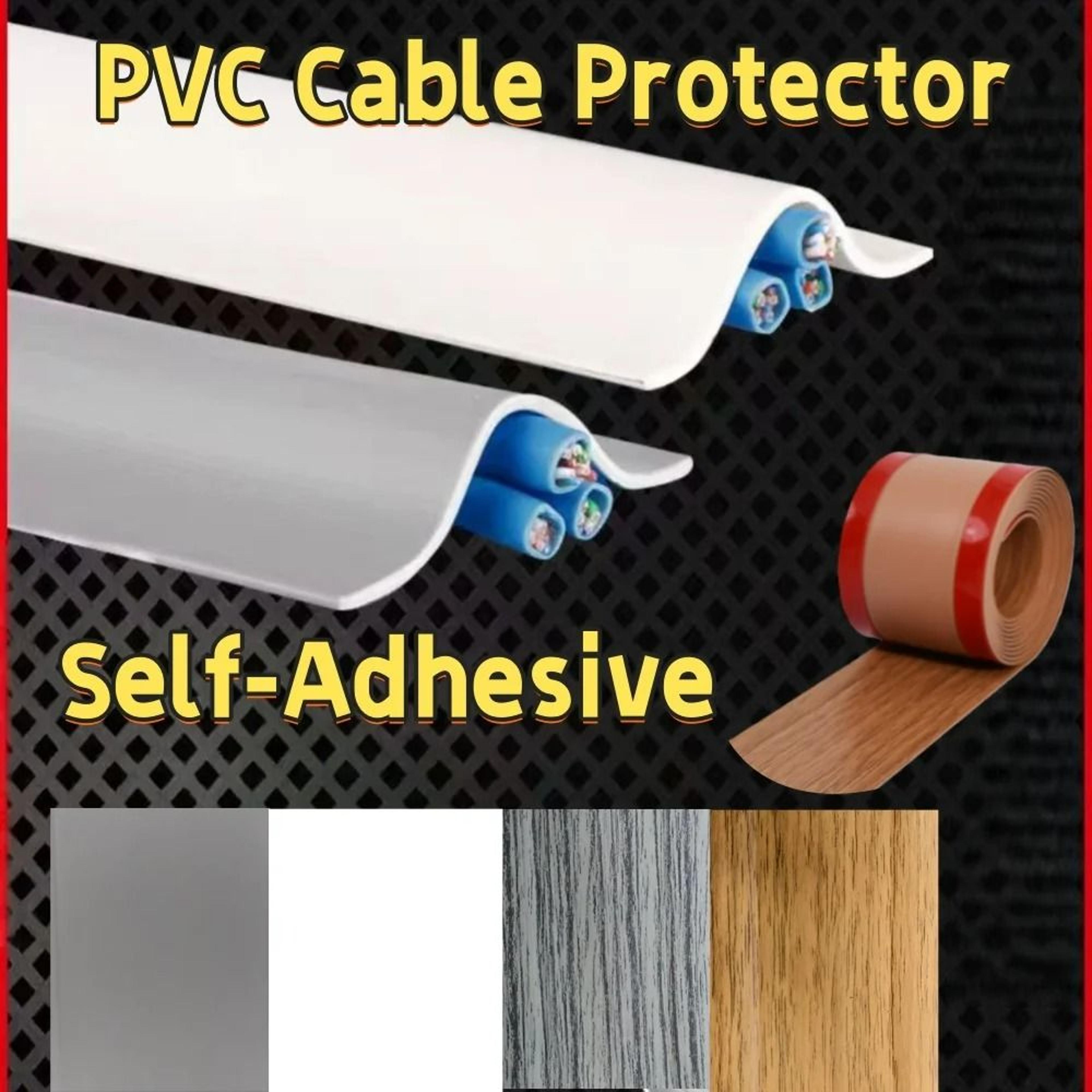 wear resistant pvc wall and floor cord shield