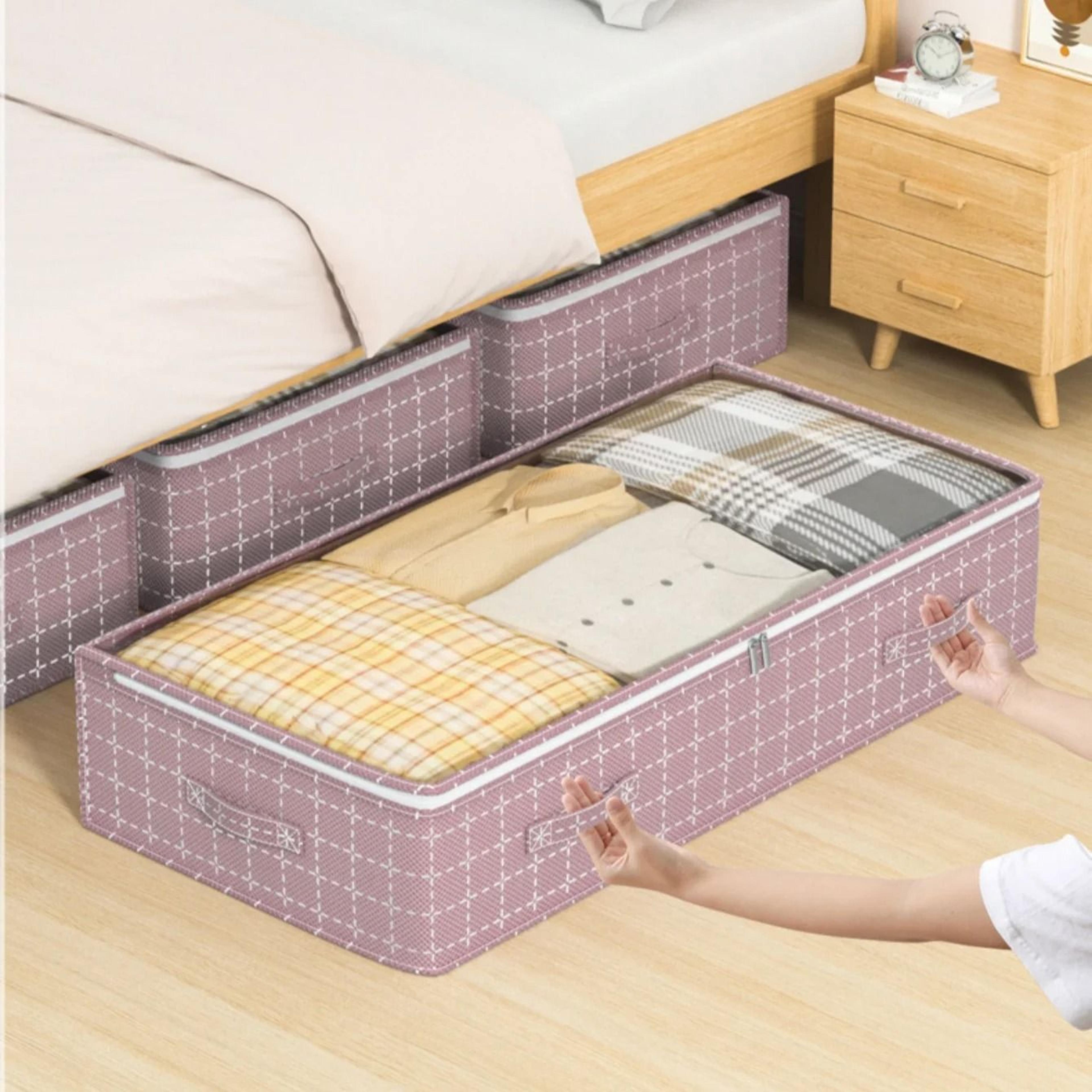 large under bed storage bag with clear window