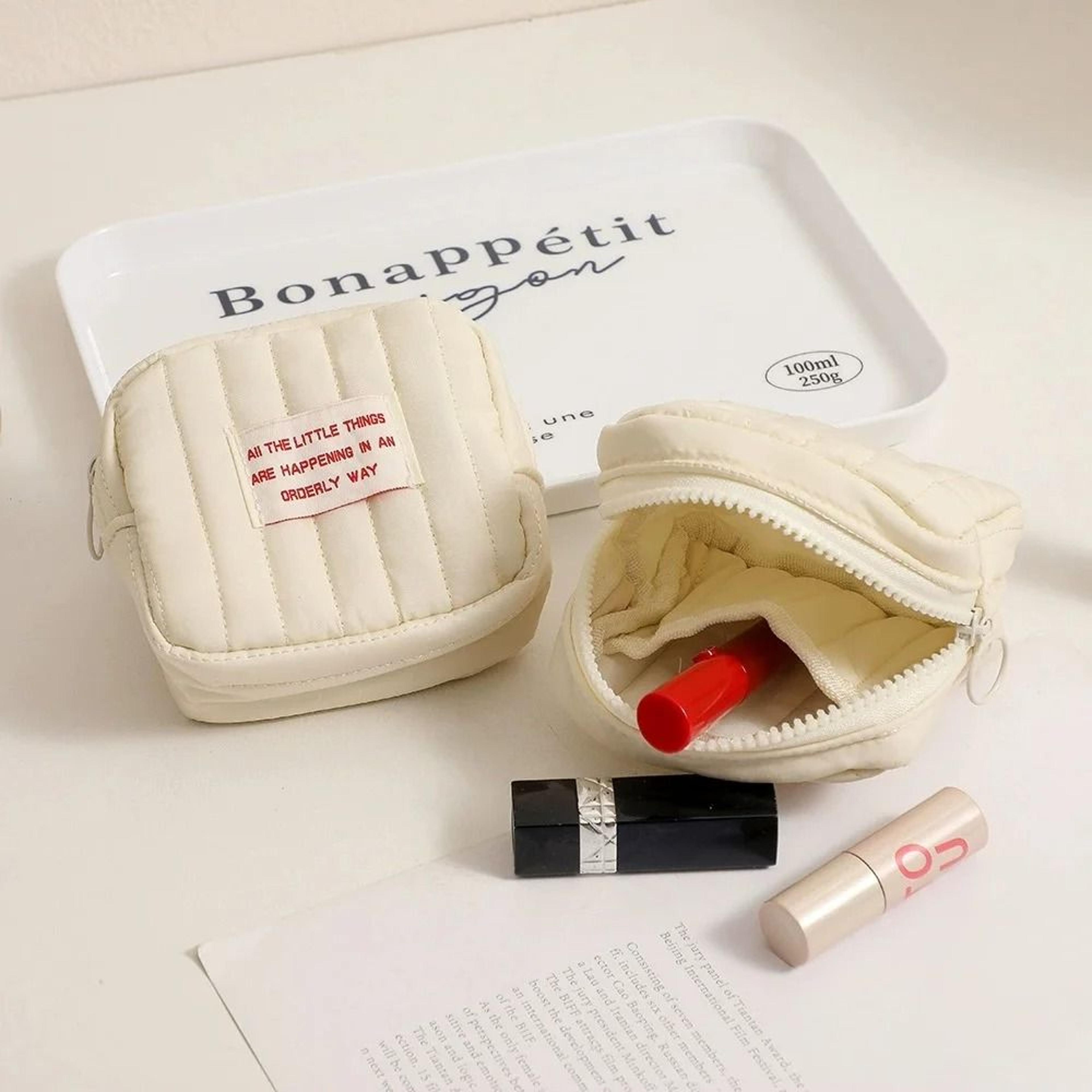 cute portable period pad and tampon storage pouch