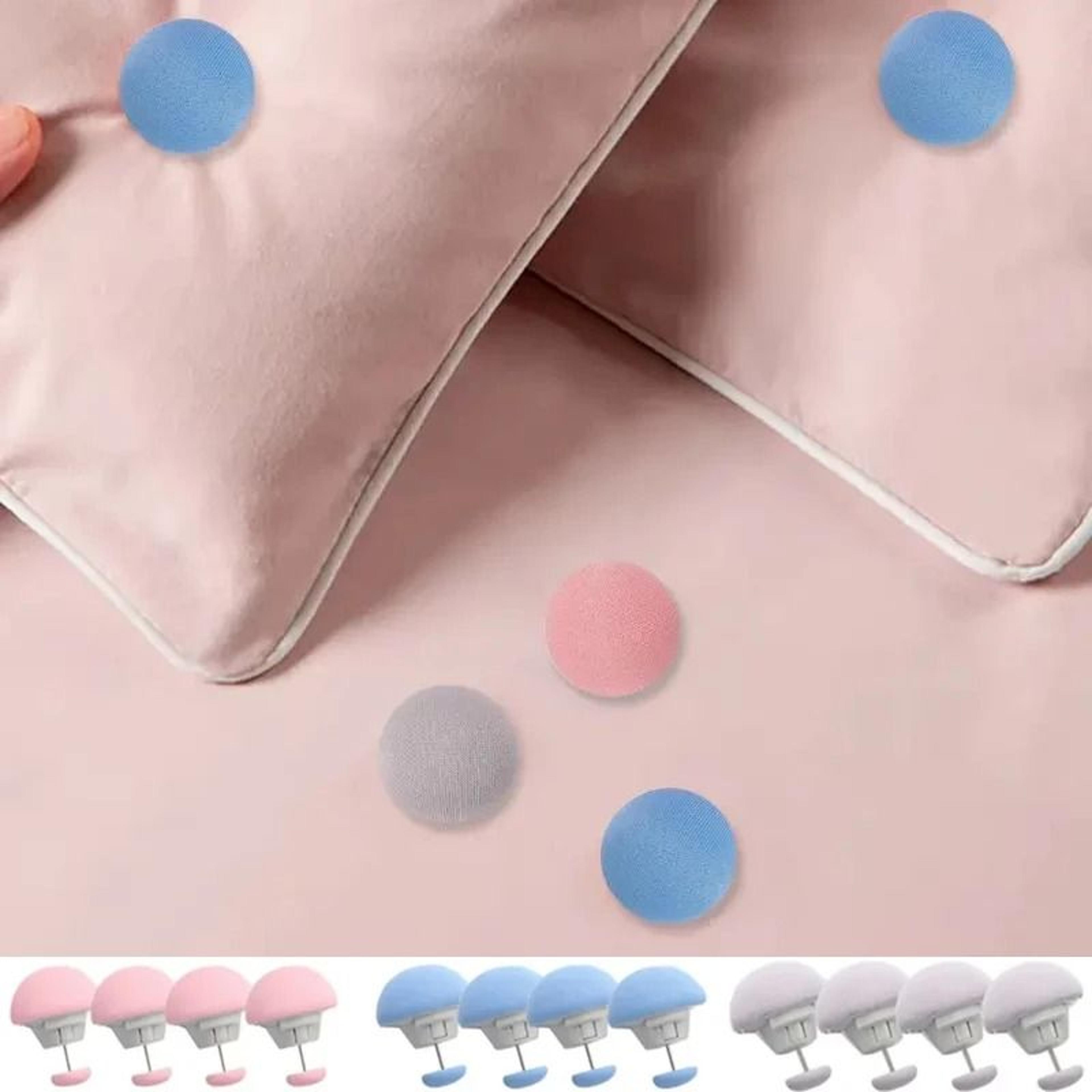 mushroom duvet cover clips with quick release lock