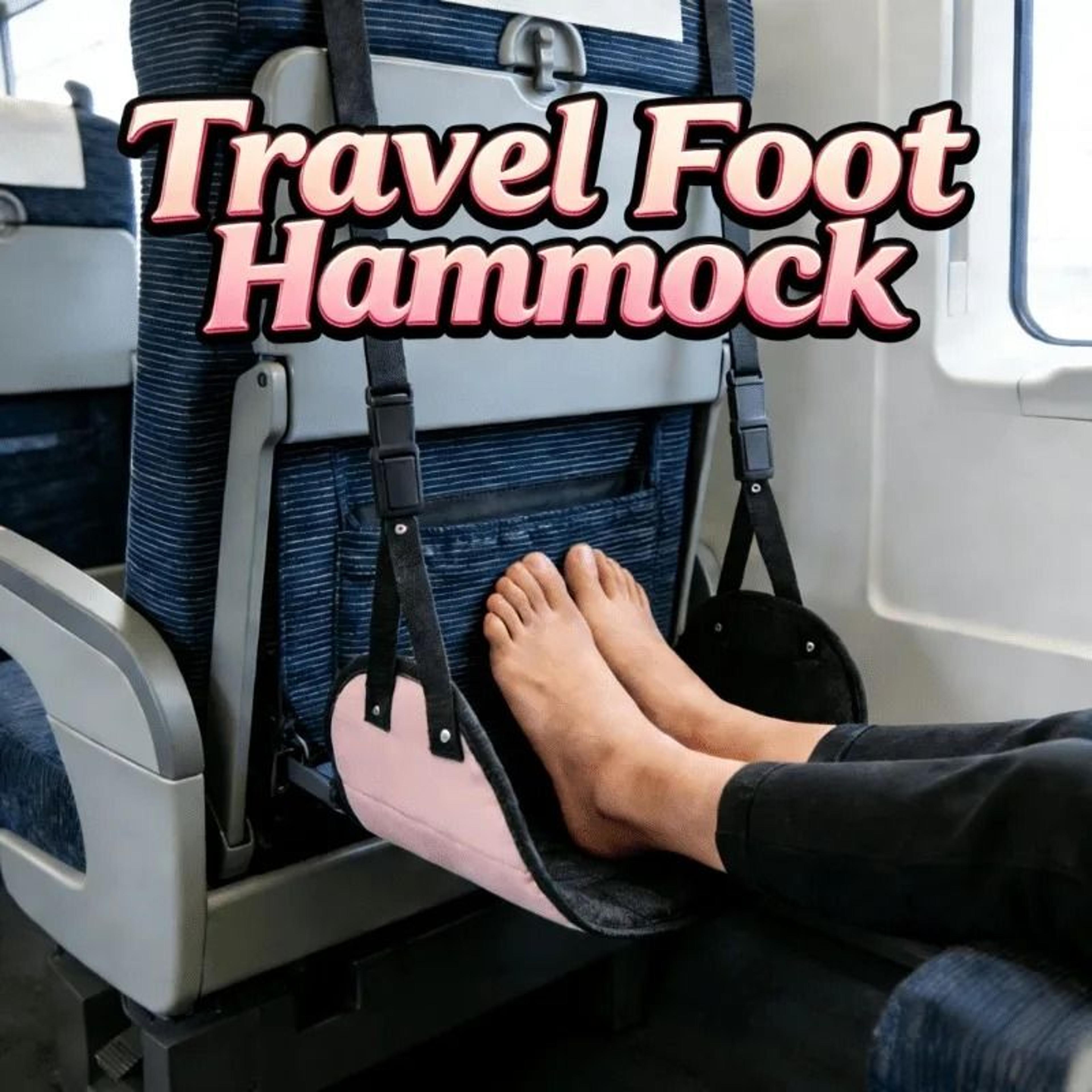 adjustable bamboo travel foot hammock