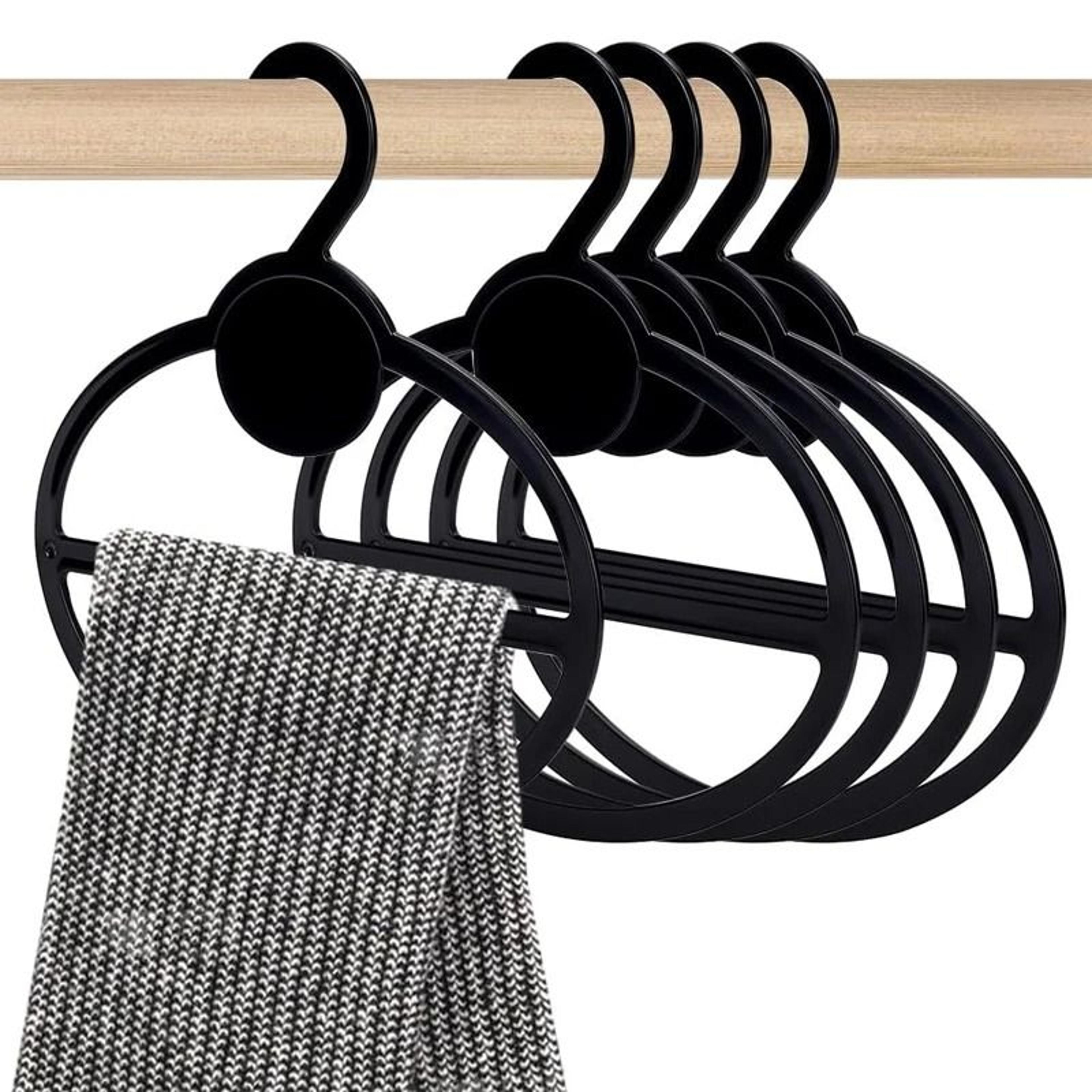 10 piece oval scarf and accessory hanger set