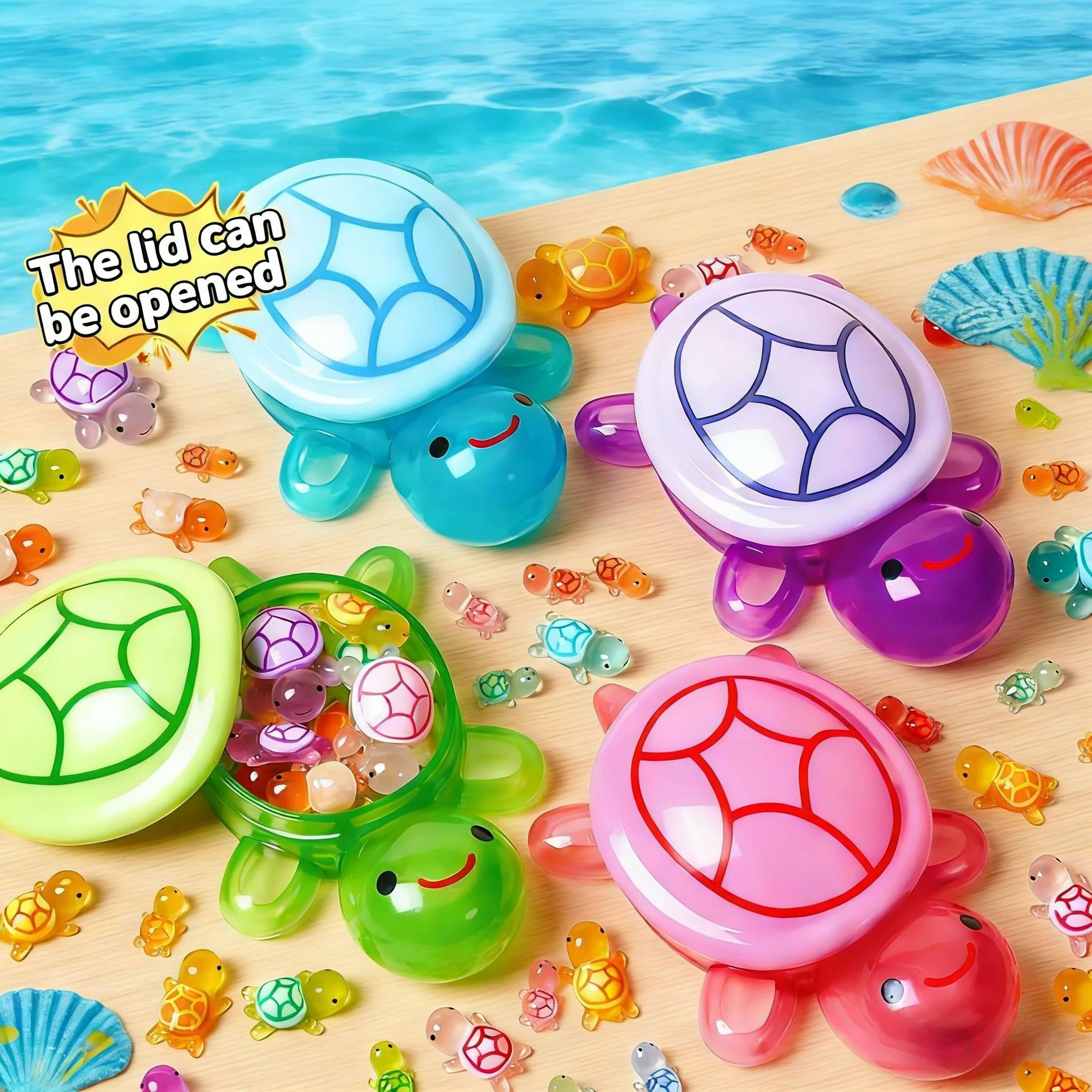 31 piece glow in the dark turtle decoration set