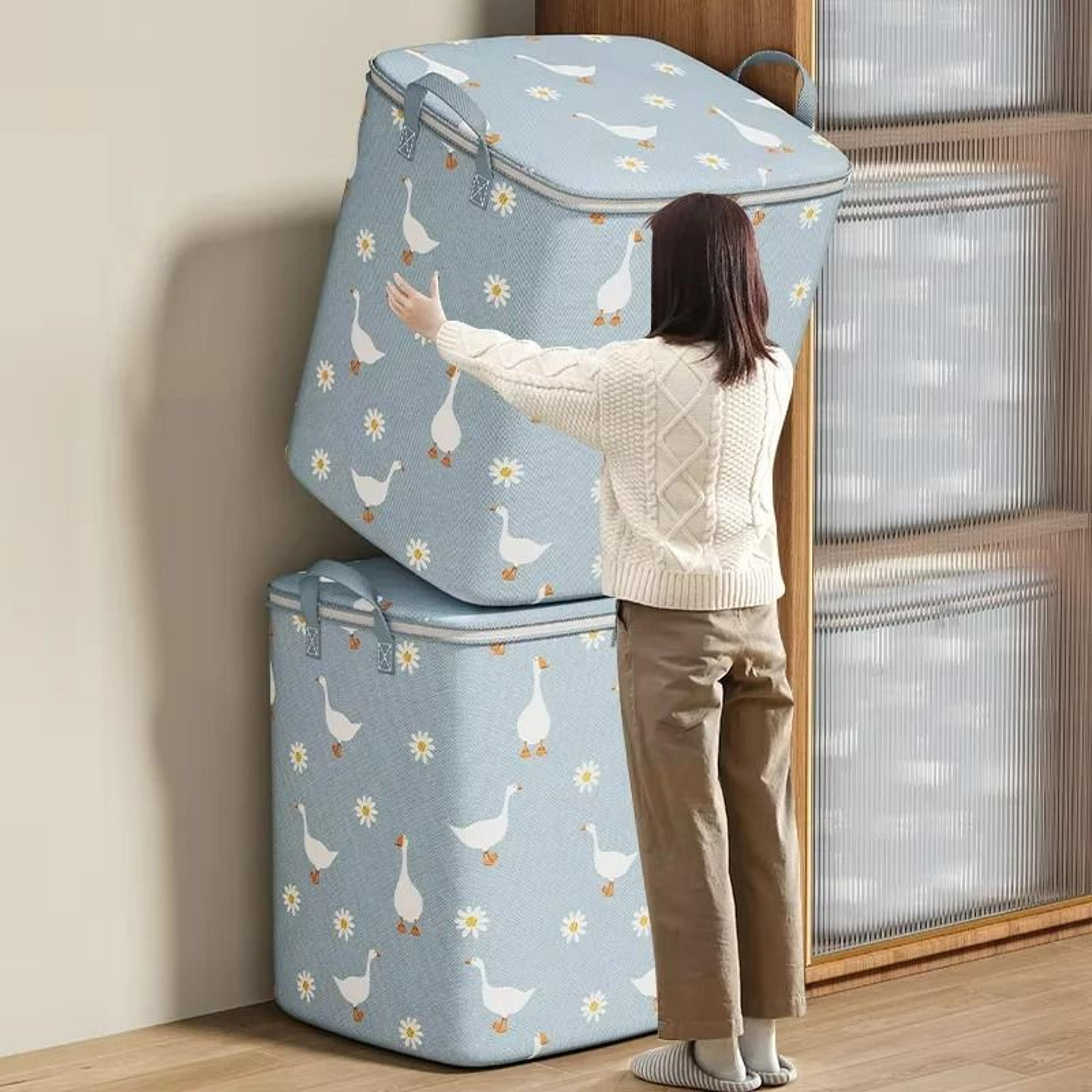 large capacity foldable quilt storage bag