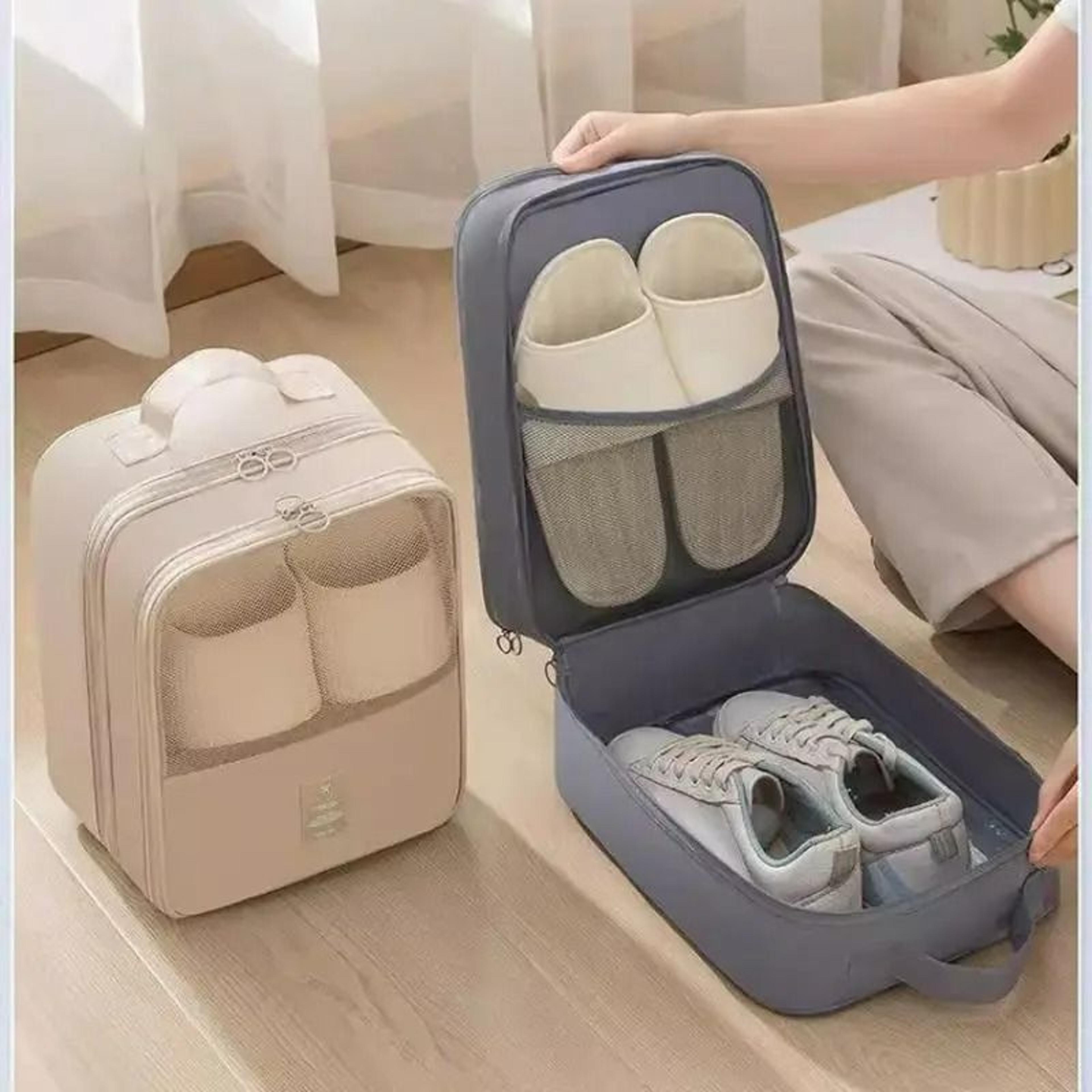 breathable multi pair travel shoe storage bag