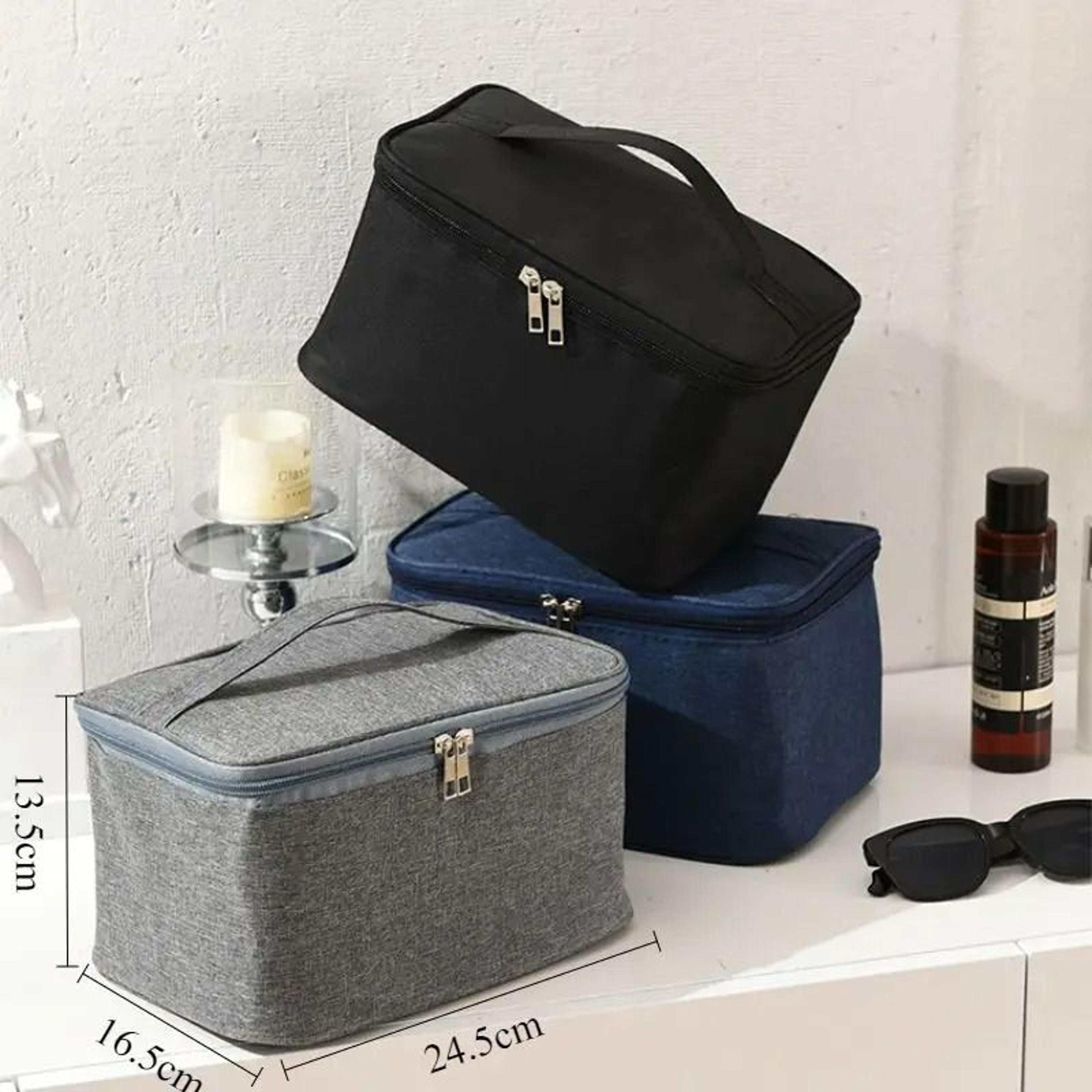 double layer oxford travel toiletry bag