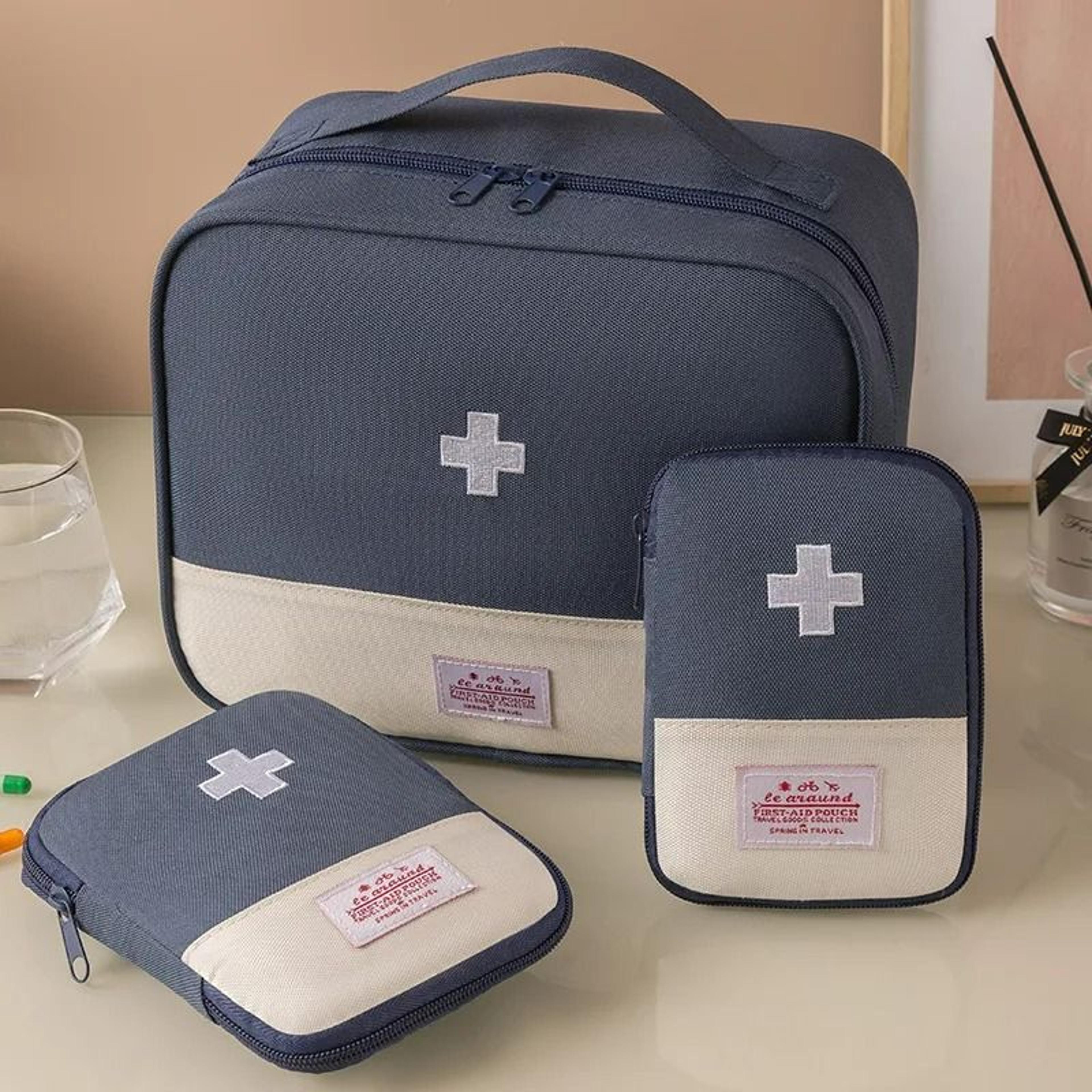 3 piece portable first aid storage bag set