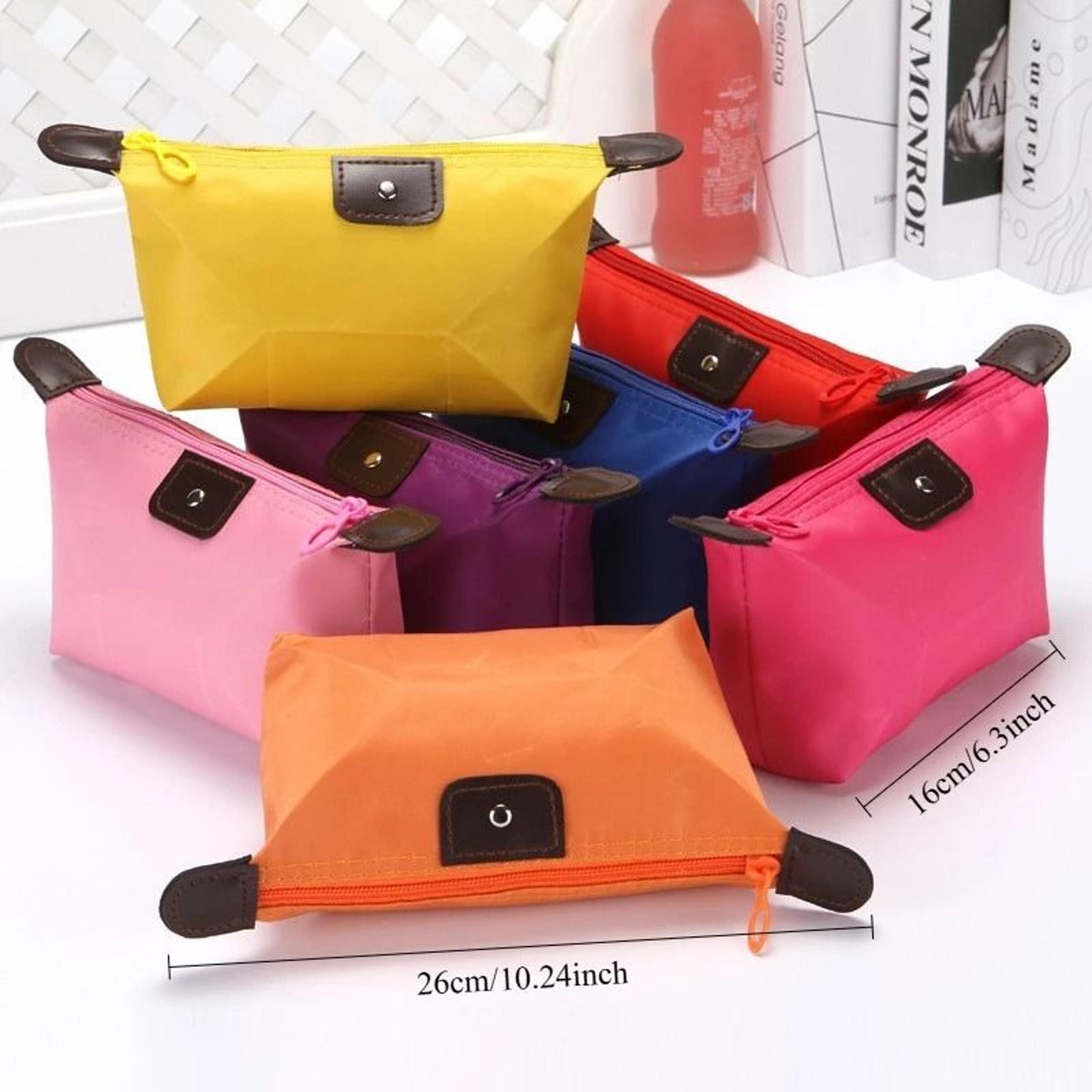 candy color foldable travel makeup organizer