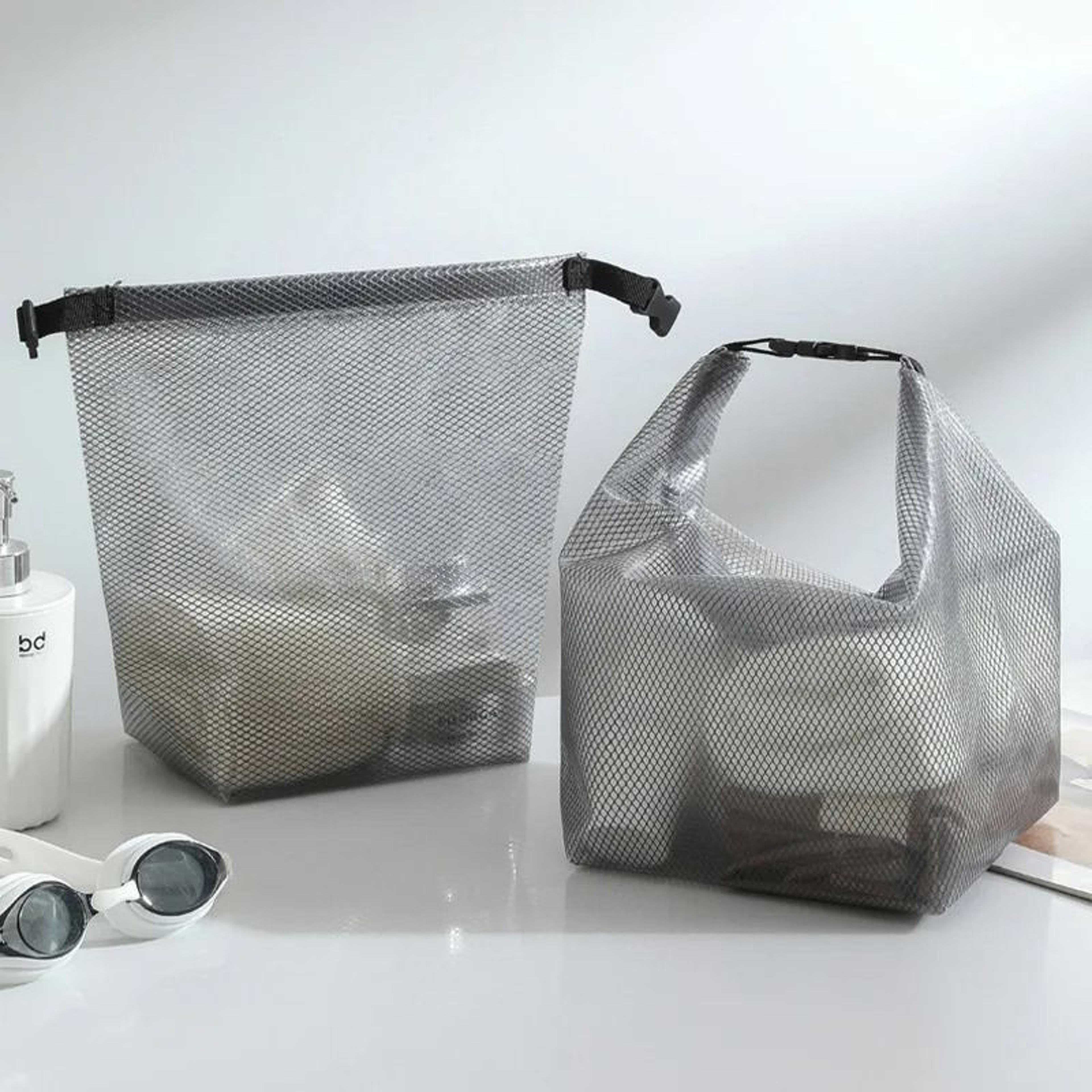 transparent waterproof swim and toiletry bag