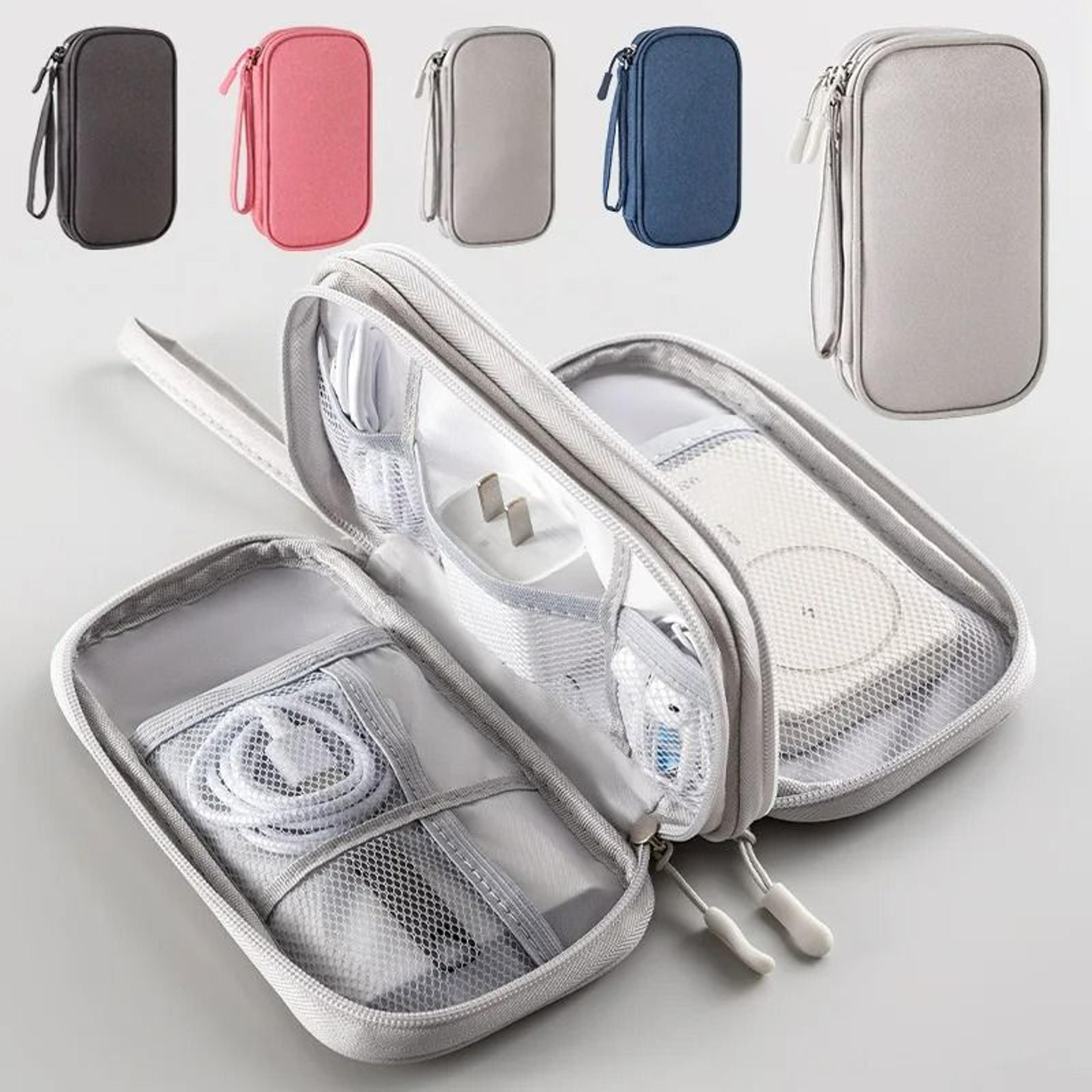double layer portable tech cable organizer