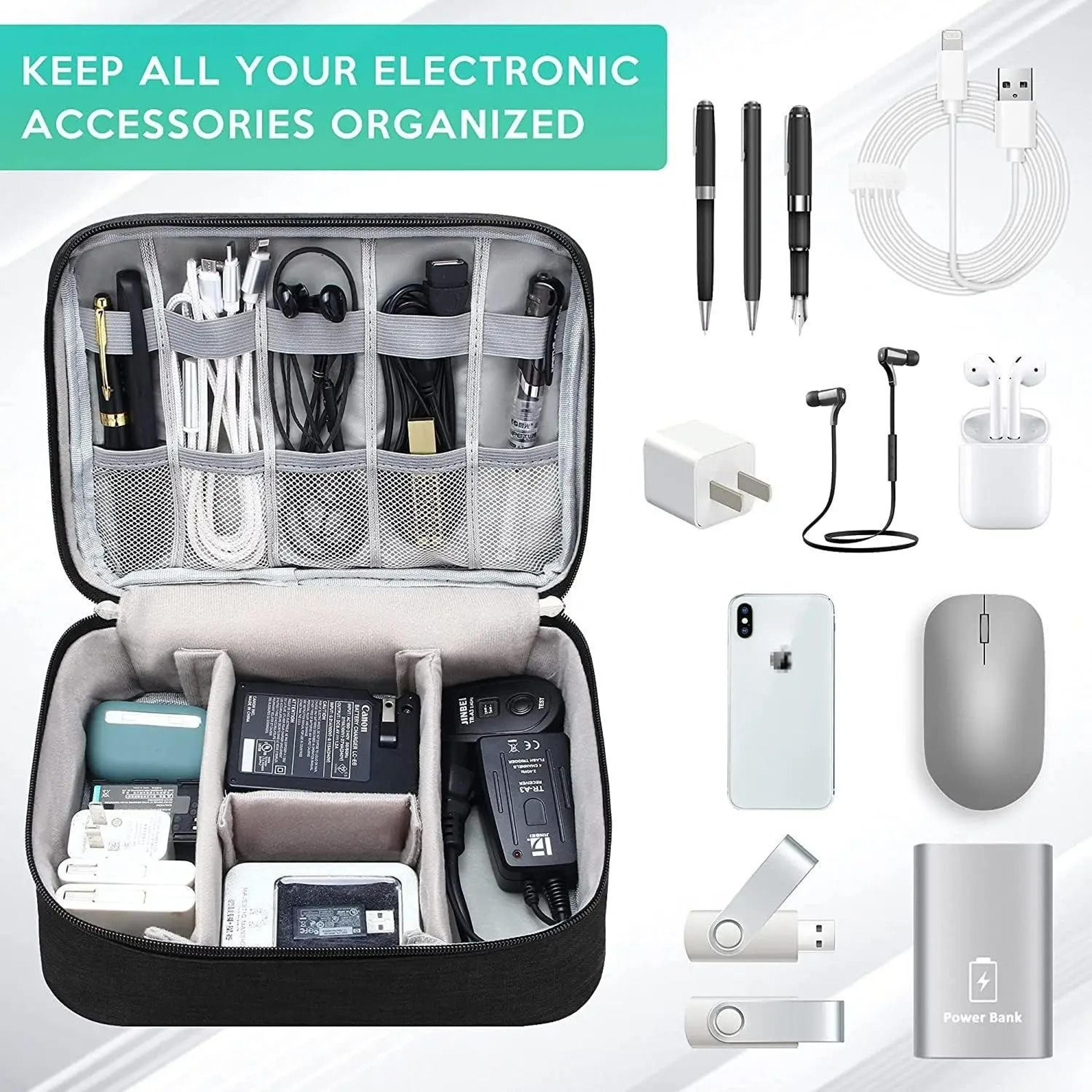 waterproof portable electronics organizer bag