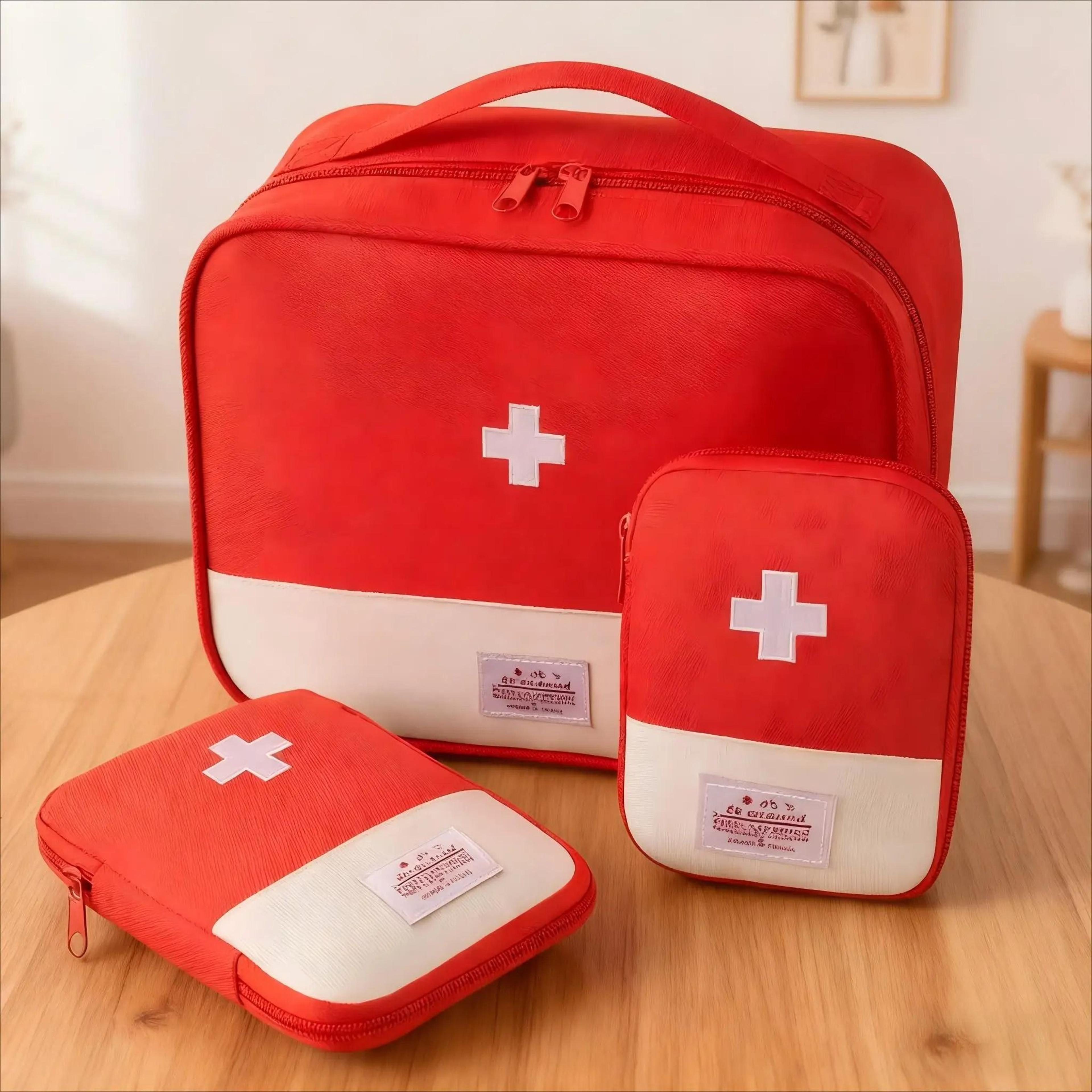 3 piece travel first aid organizer bag set
