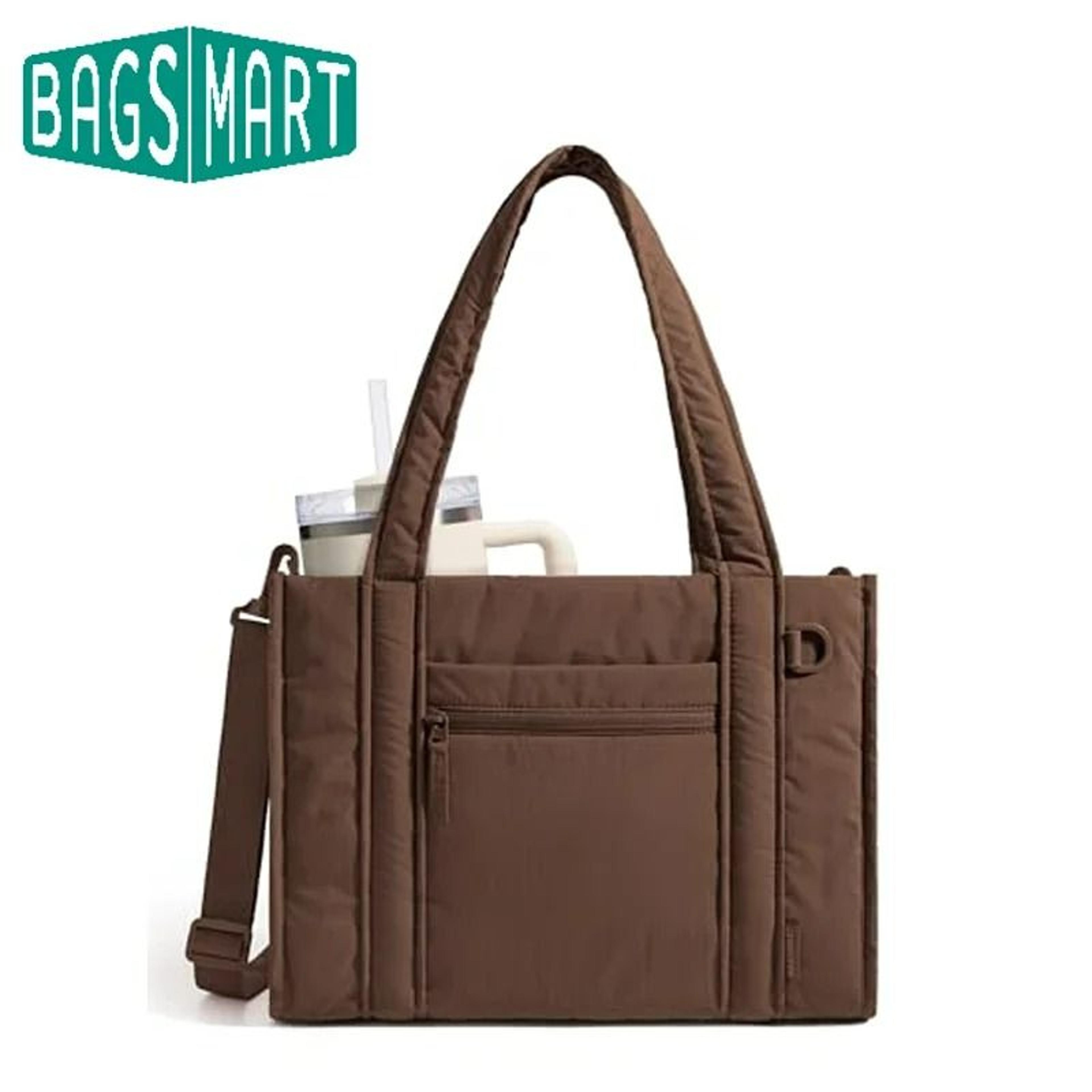 compact multifunctional zipper tote and crossbody bag