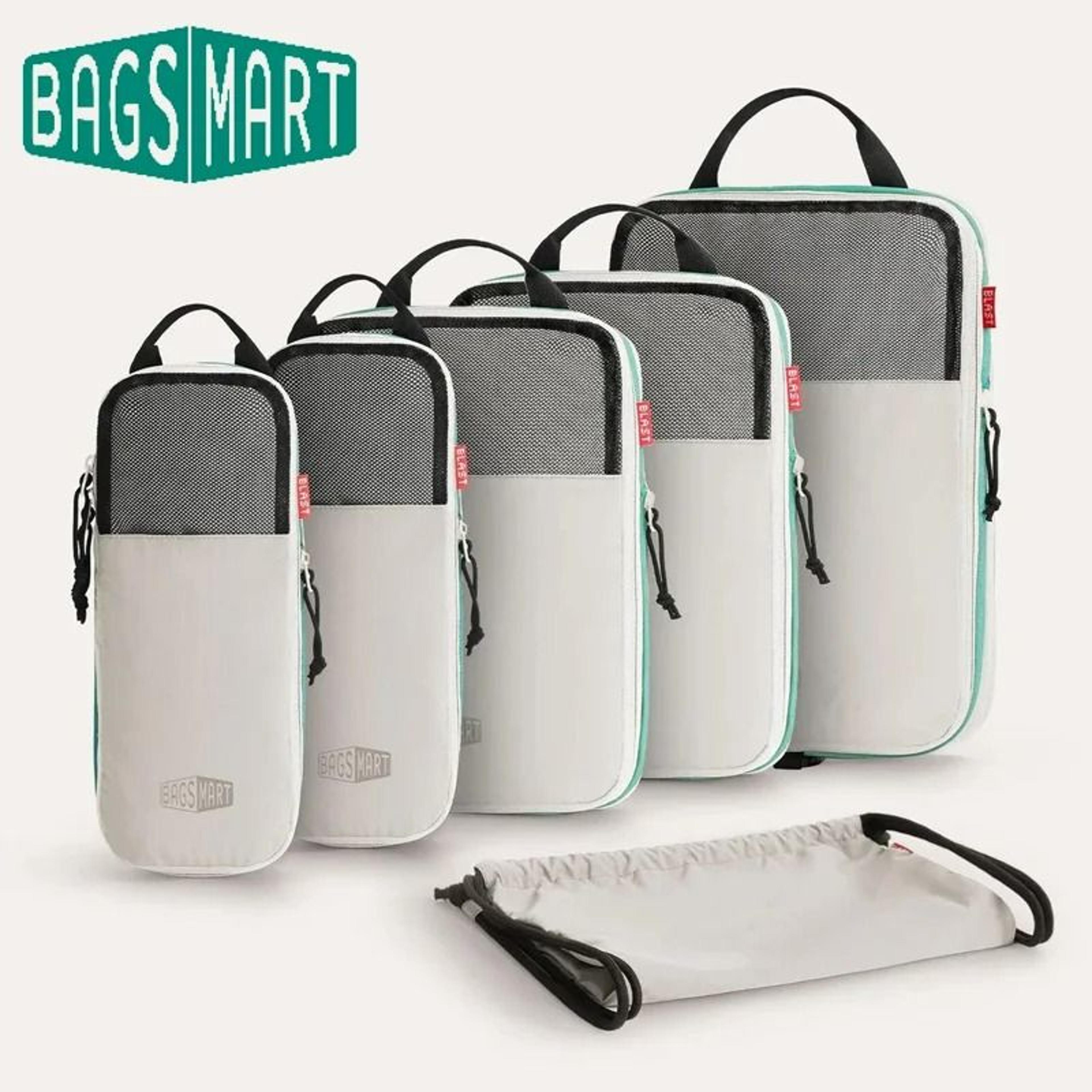 six piece expandable compression packing cube set