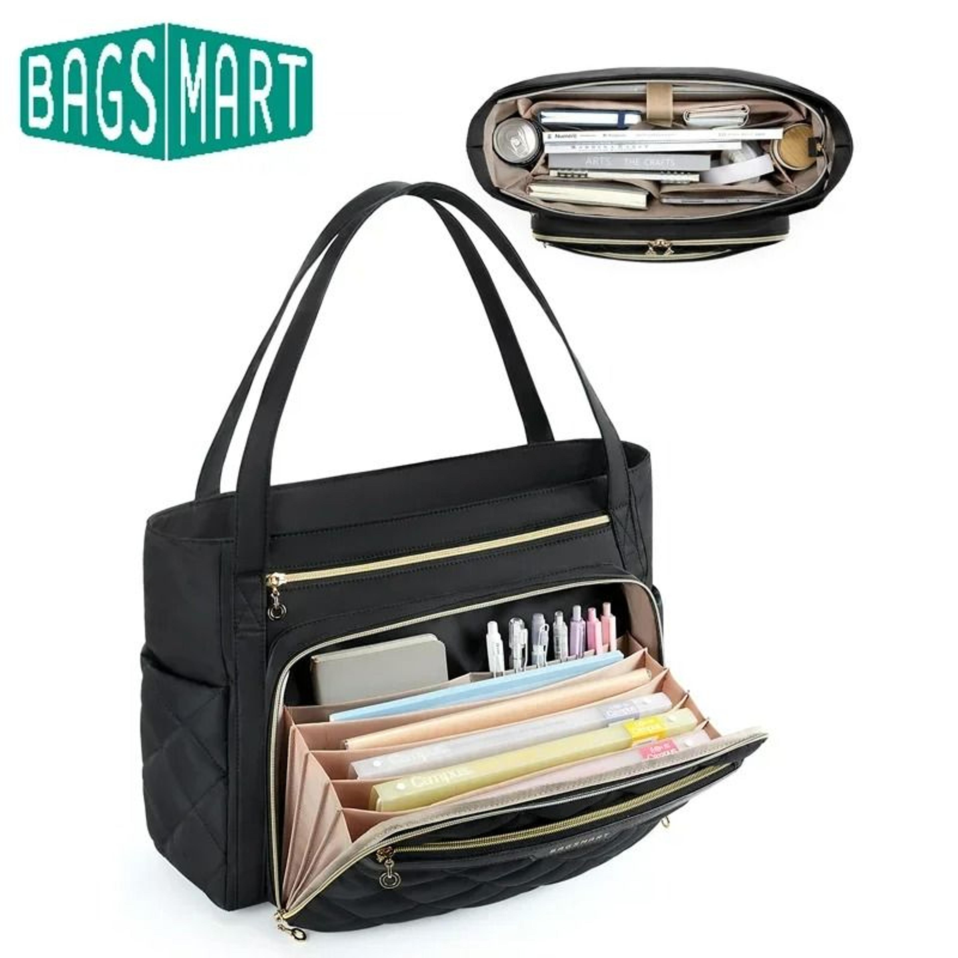 quilted professional laptop work tote bag