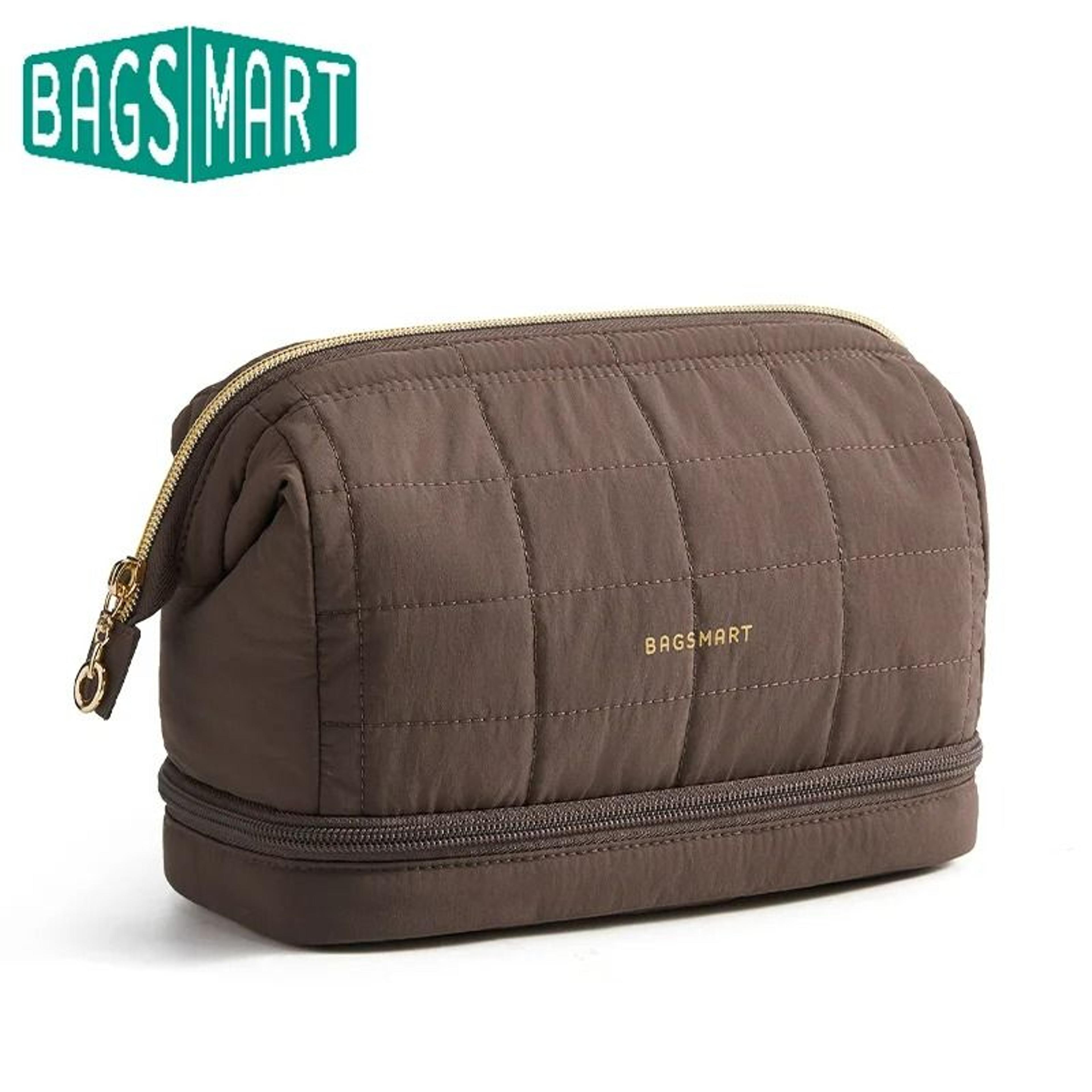 puffy padded travel makeup organizer bag