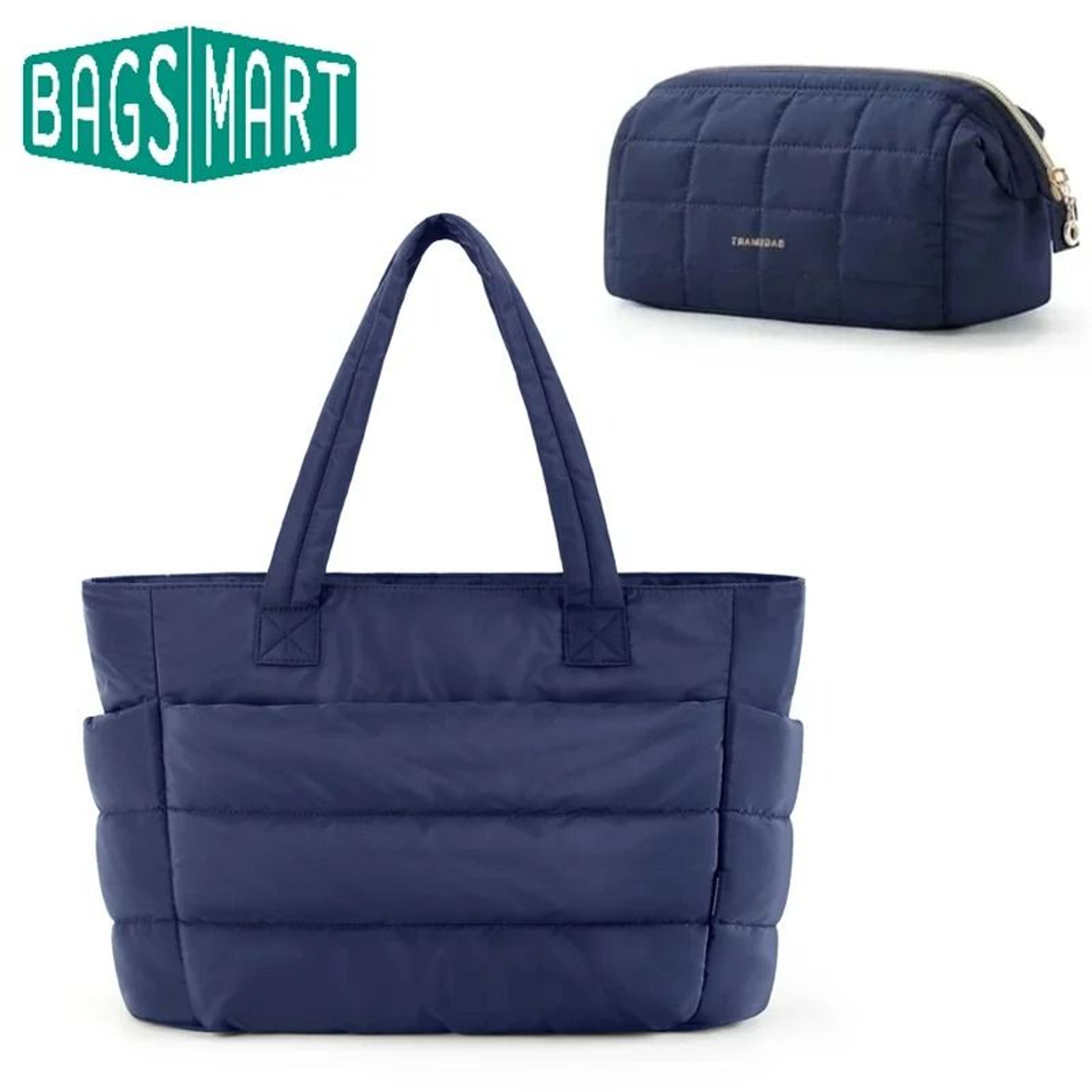 large capacity quilted underarm tote bag