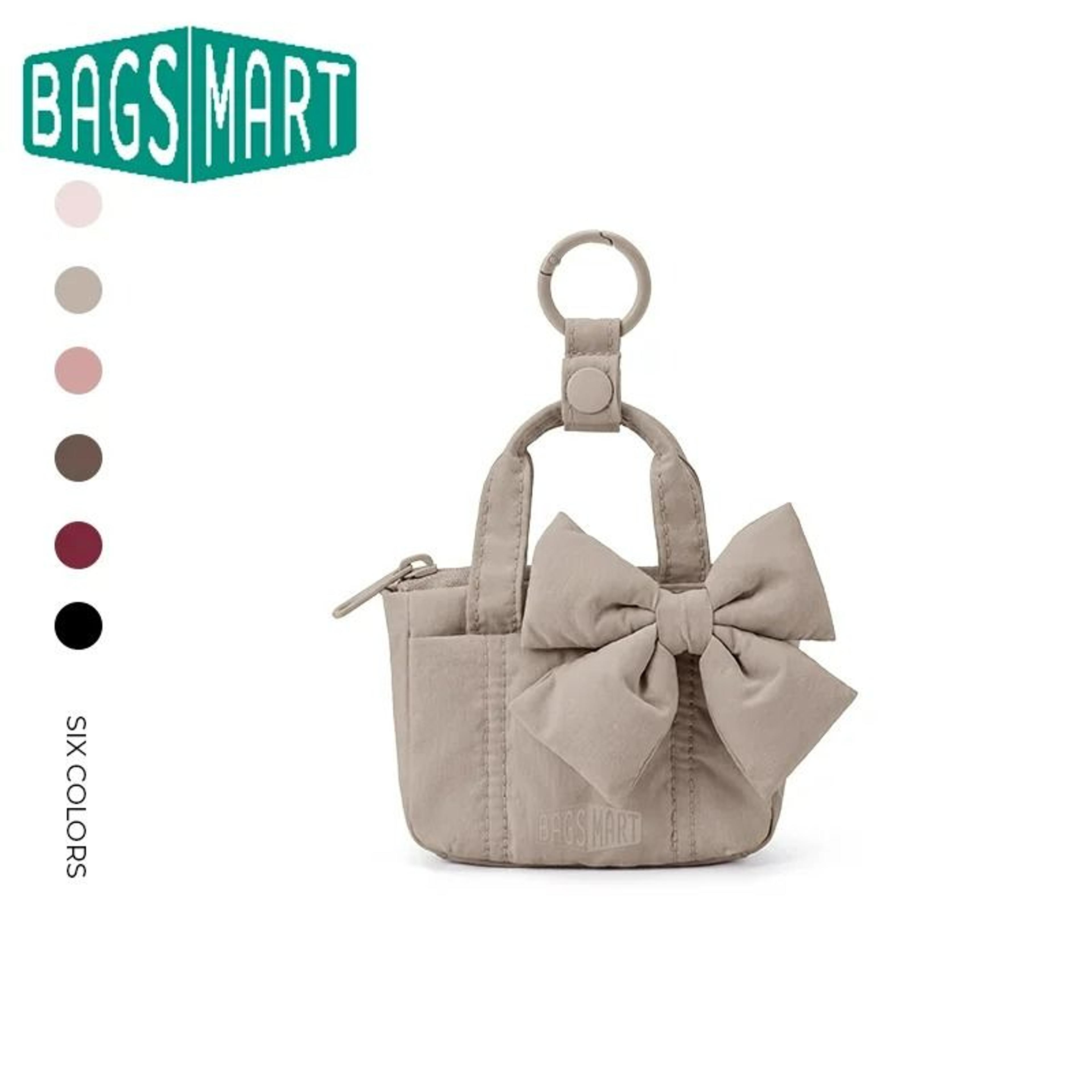 mini bow water resistant cosmetic storage purse