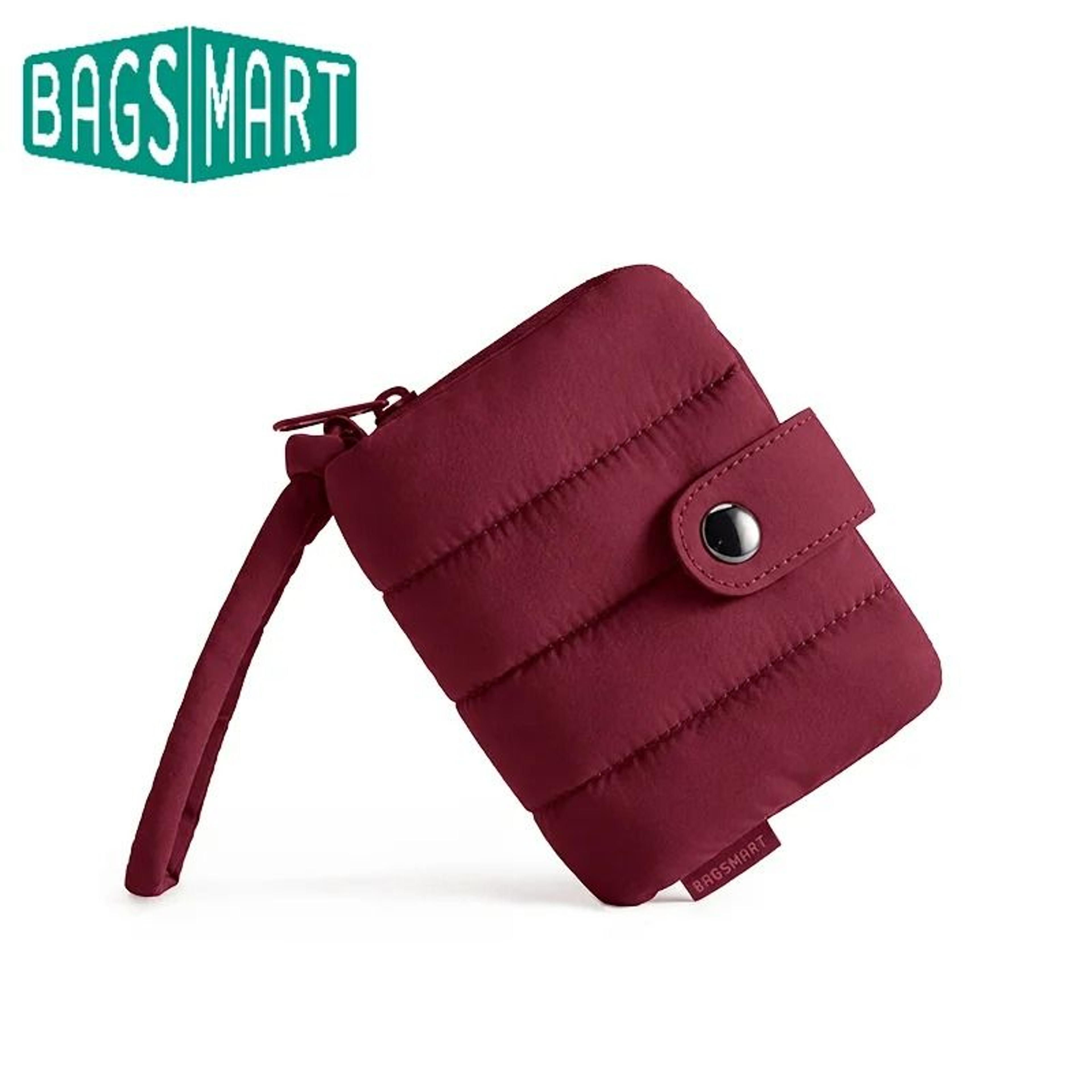 mini quilted wristlet coin and card pouch