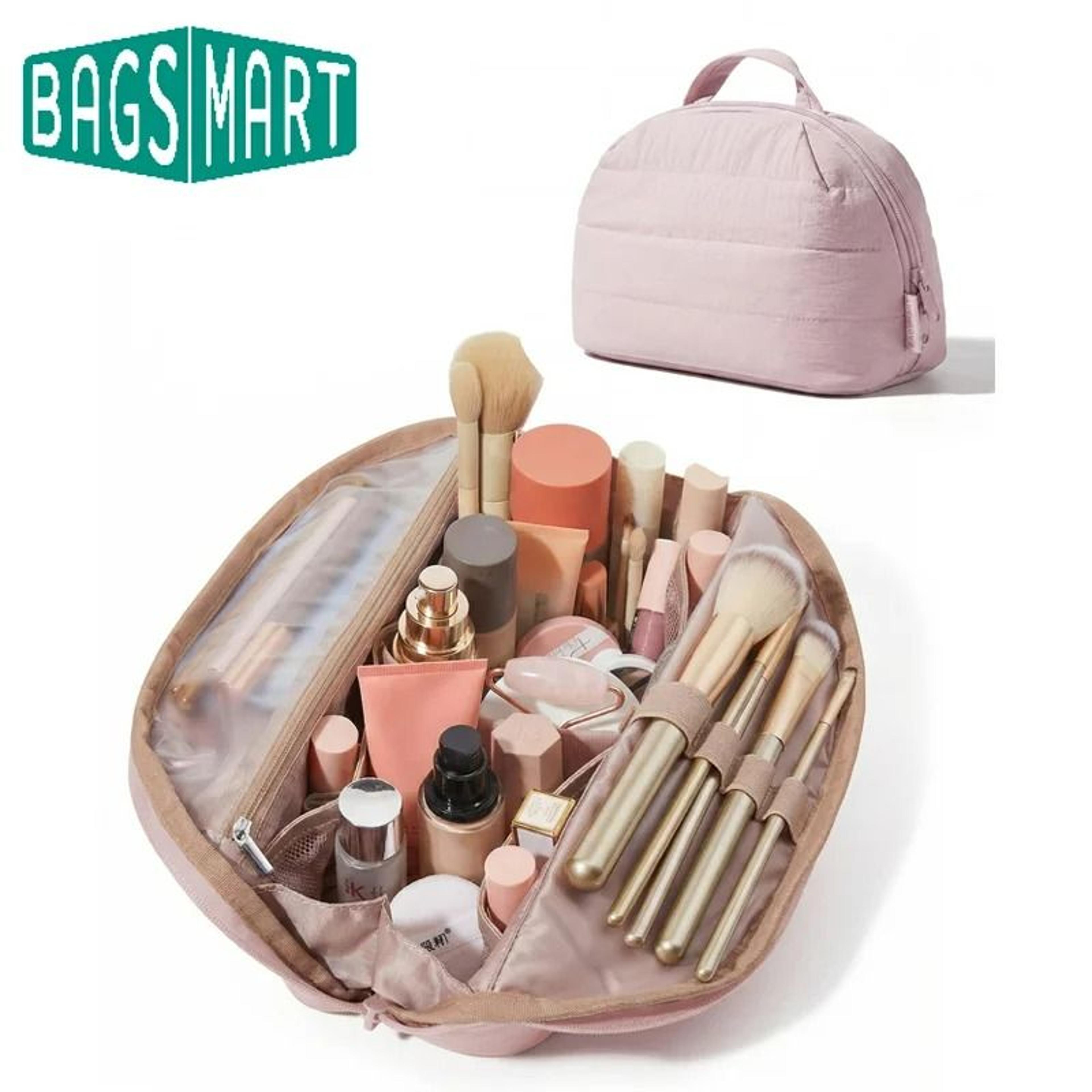 soft padded cosmetic travel organizer case