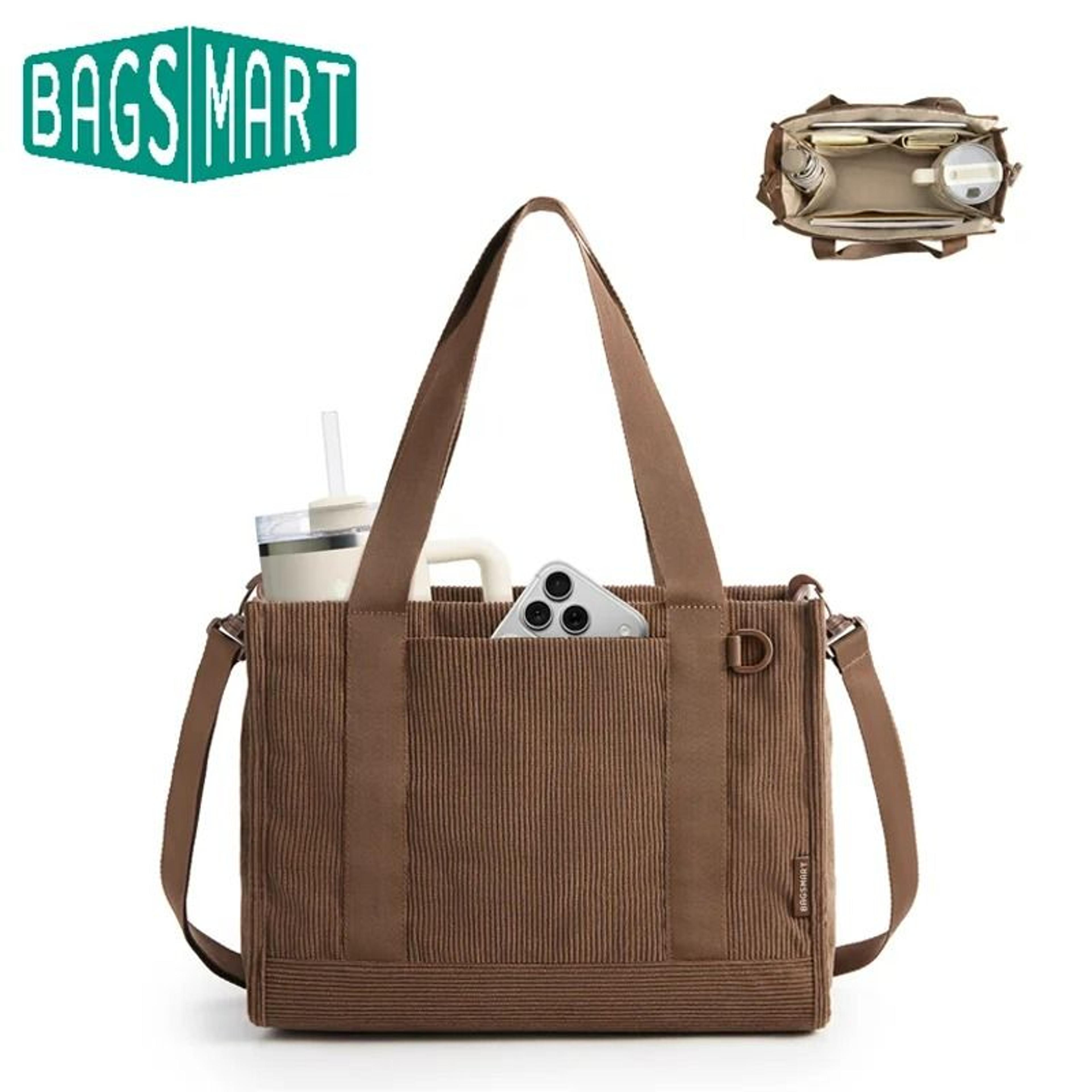 corduroy 14 inch laptop work tote bag