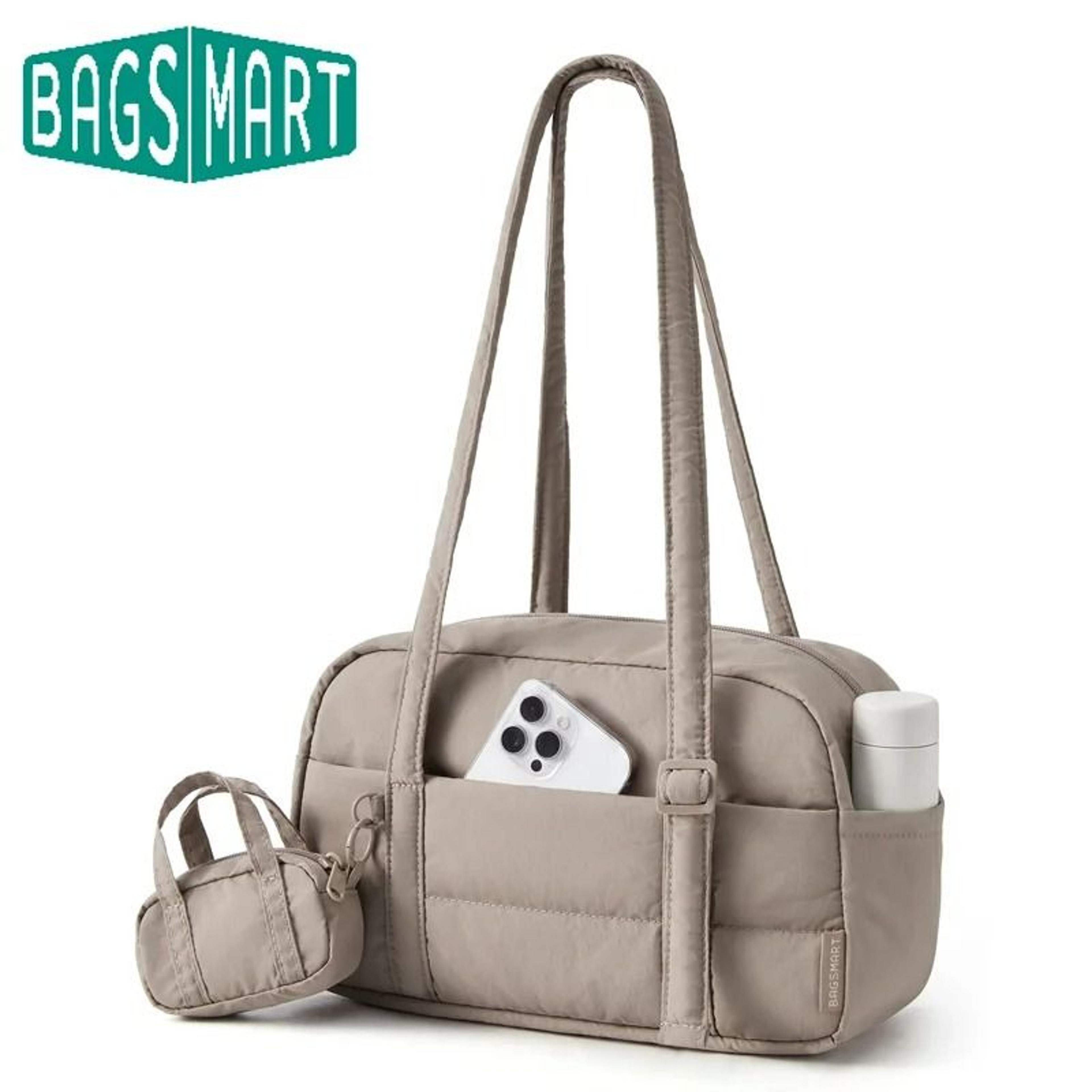 lightweight fluffy quilted crossbody shoulder bag