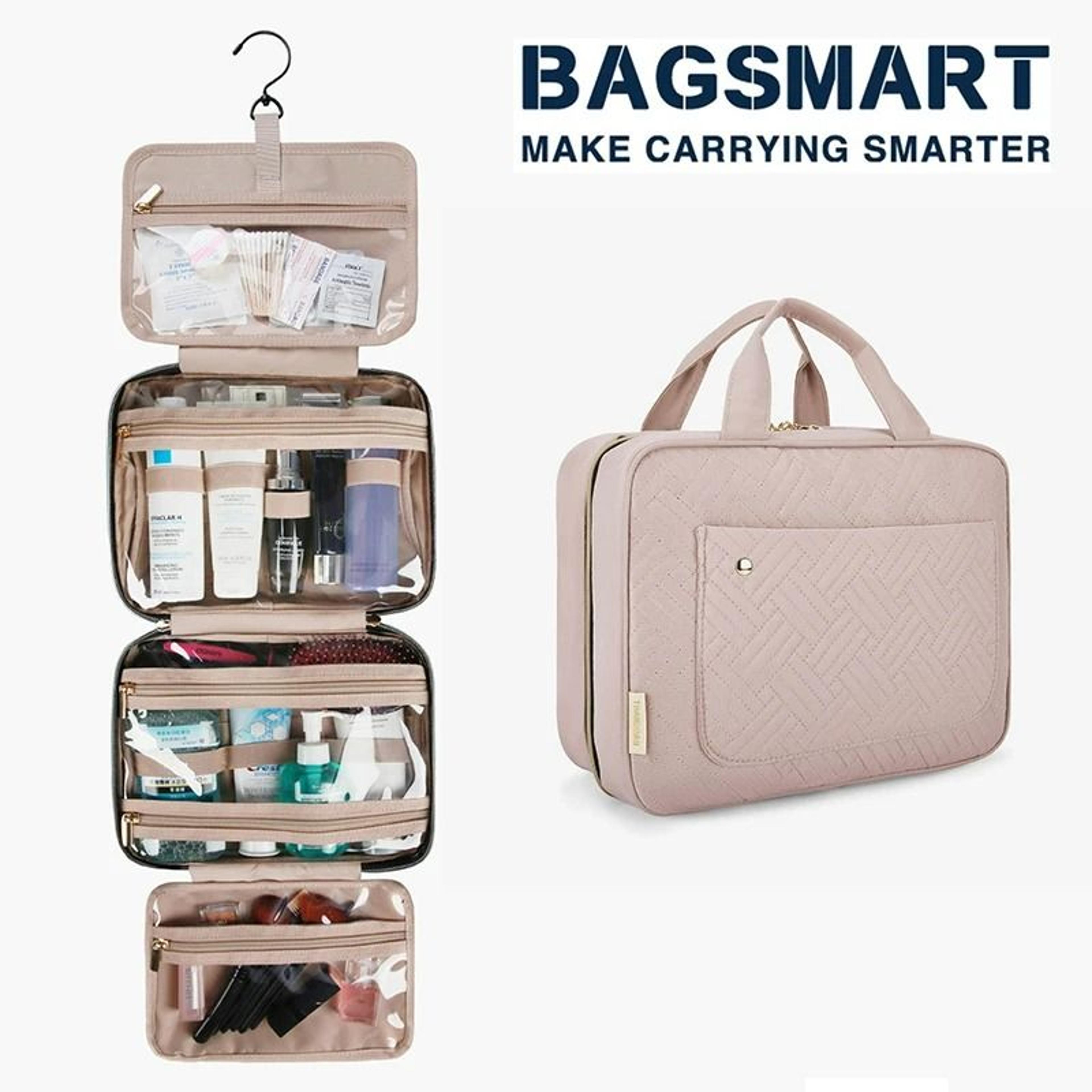 bagsmart large hanging toiletry bag and travel organizer