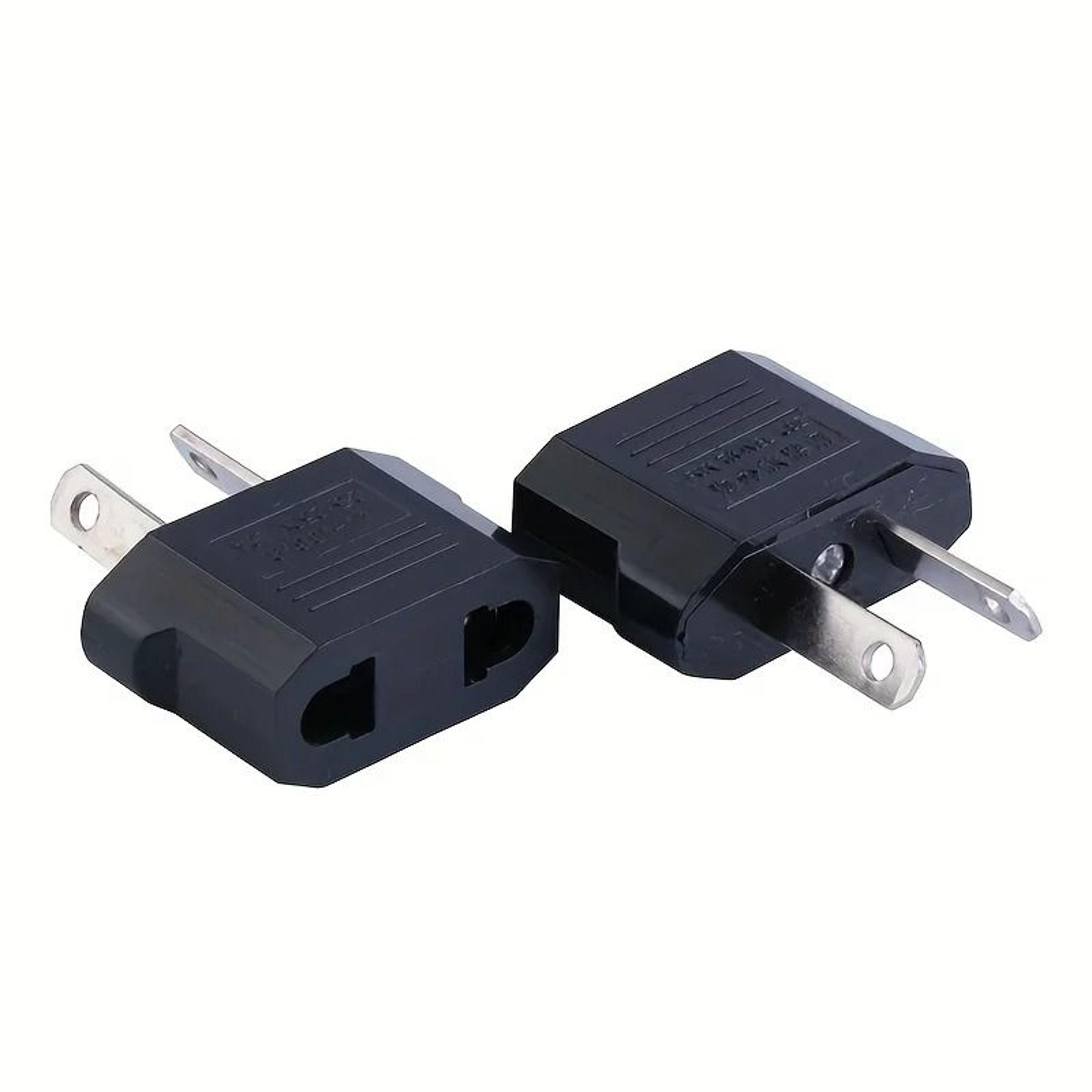 universal two pin international travel plug adapter