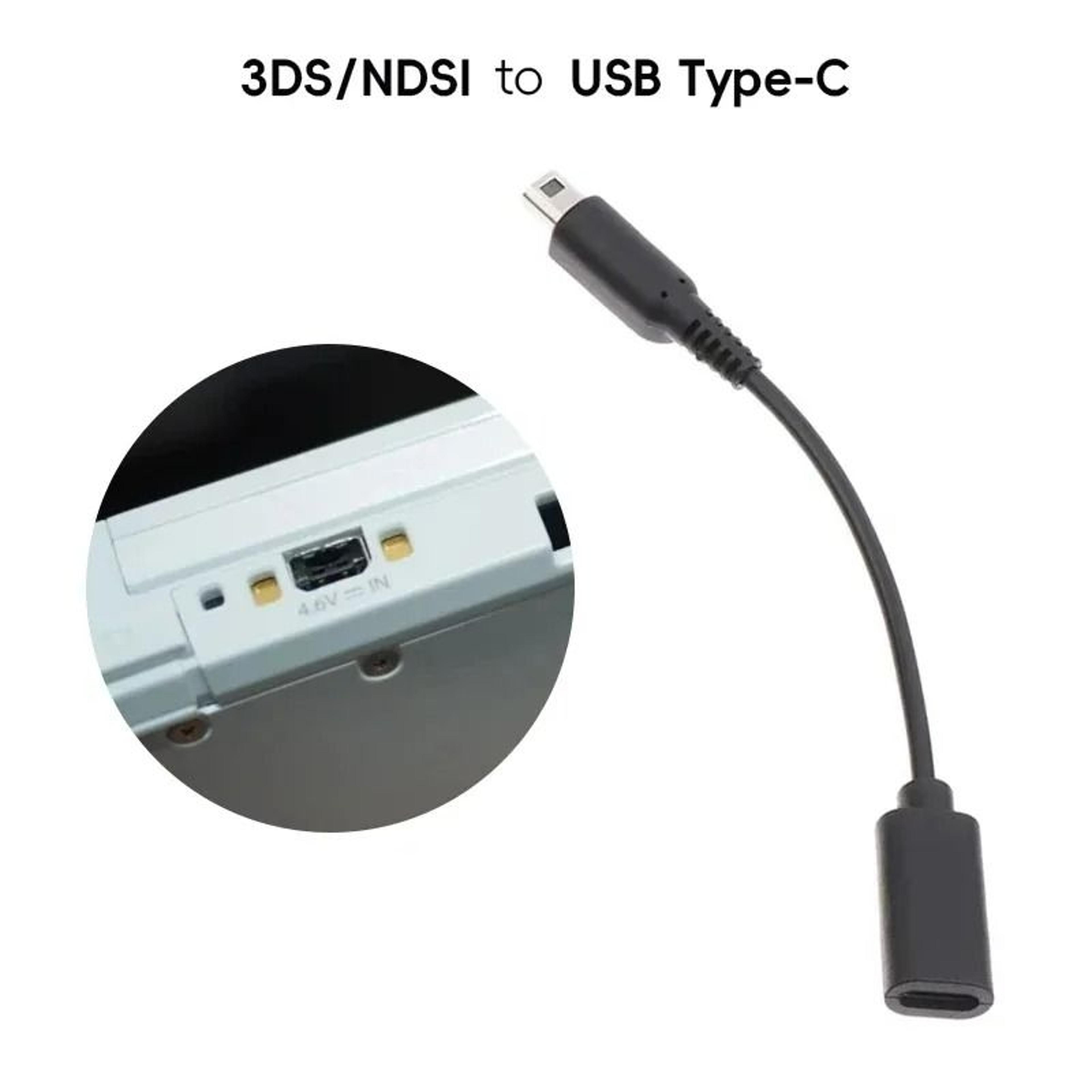 usb c charging cable for nintendo 3ds 2ds and ds lite