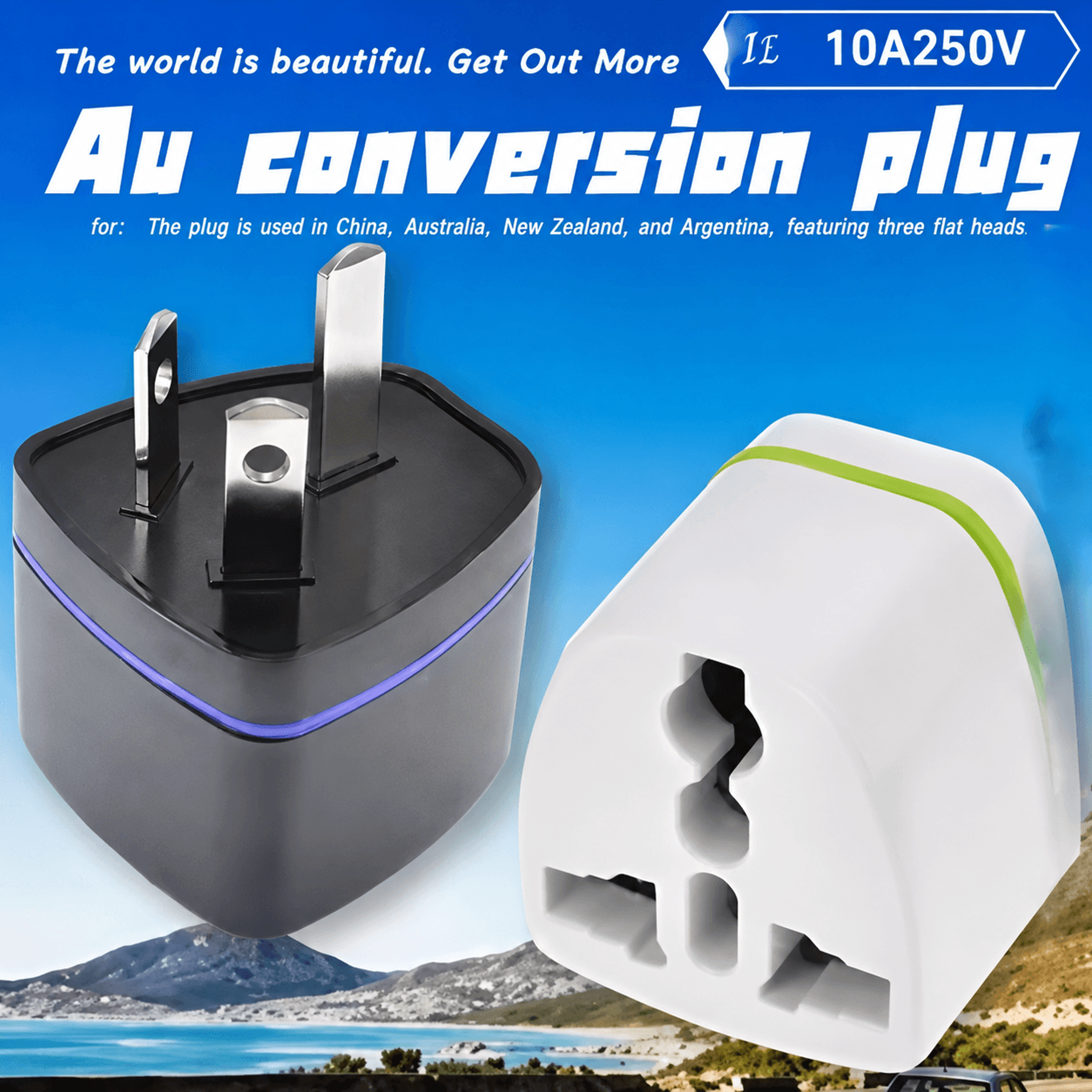 multi input type i travel plug adapter