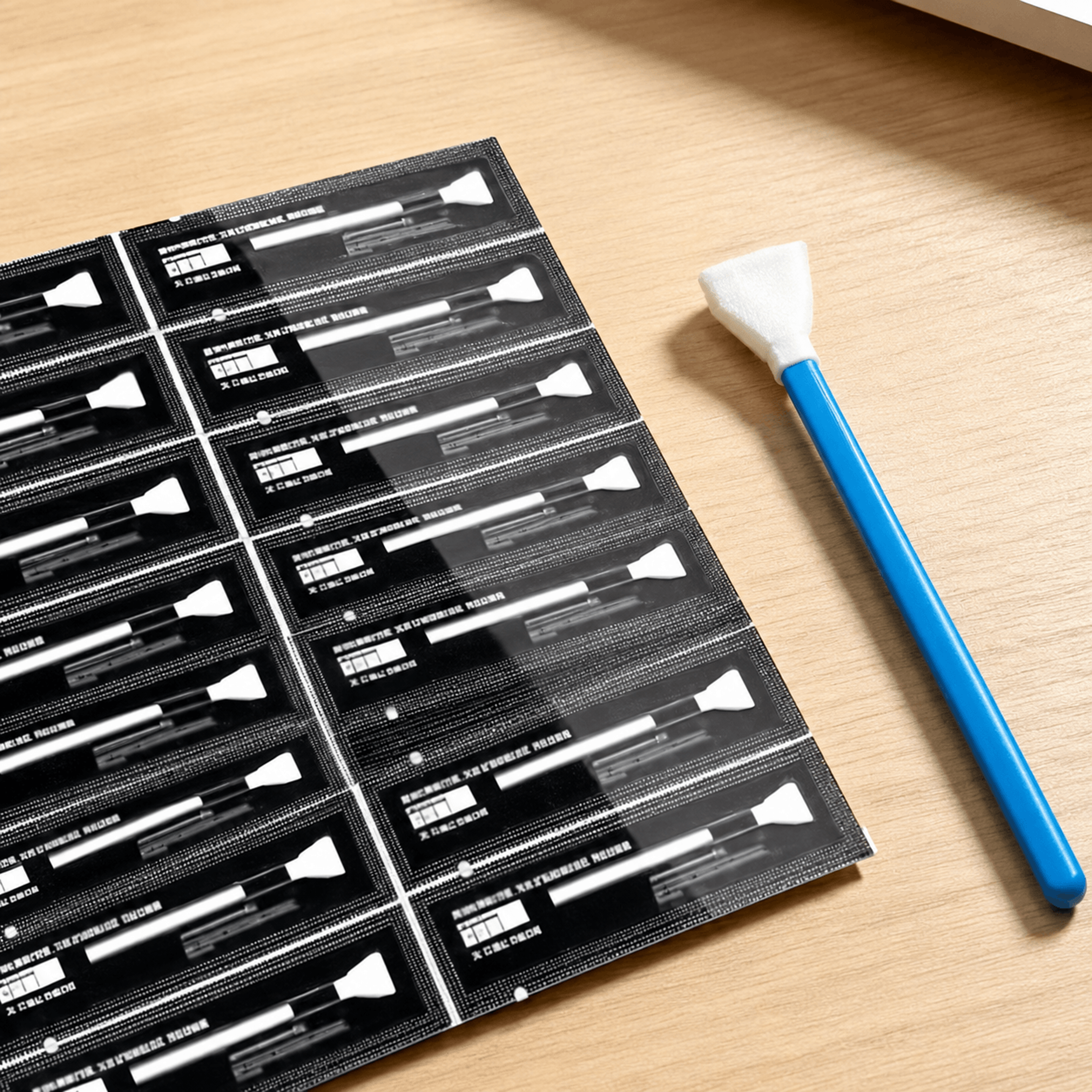 vacuum packed camera sensor cleaning swabs
