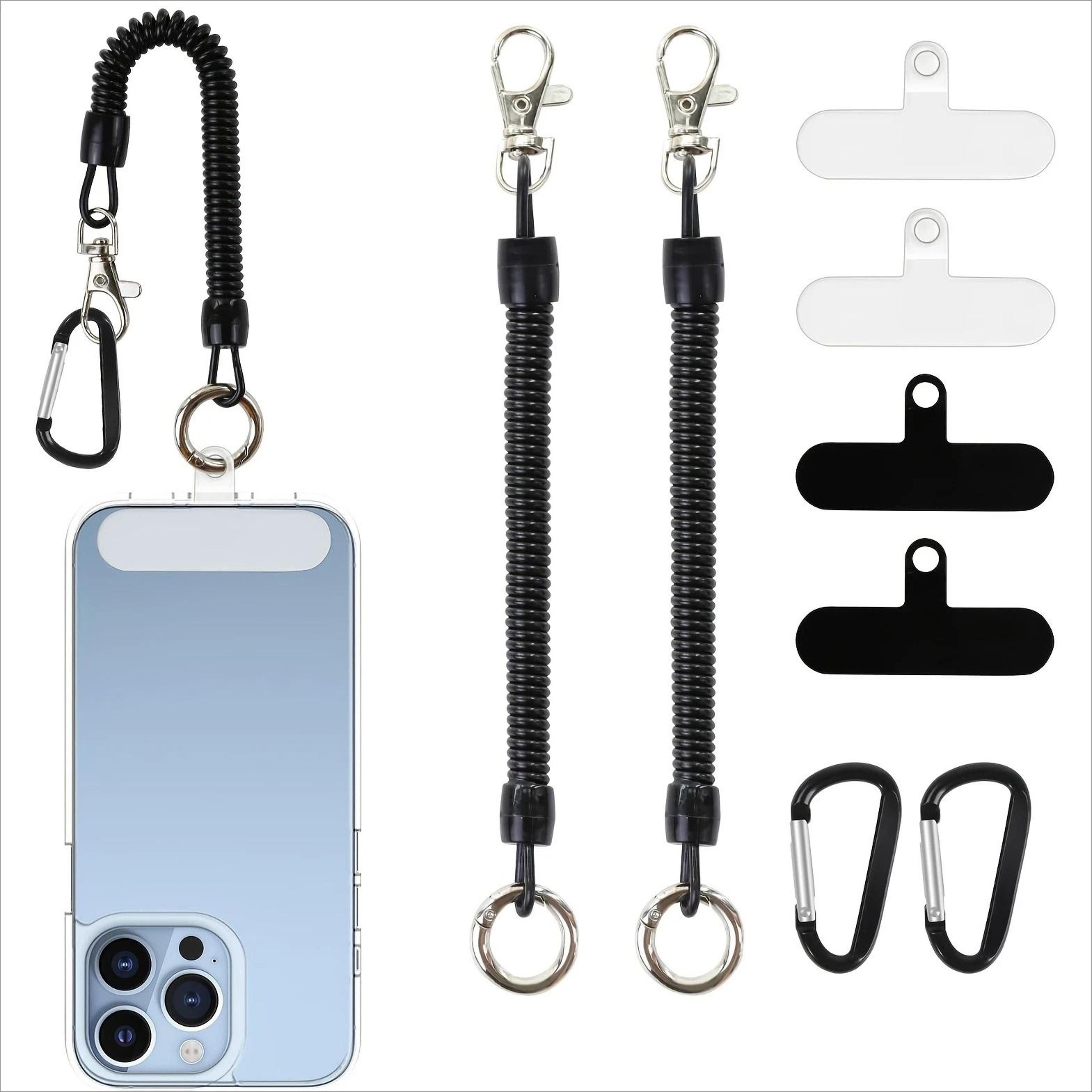 secure phone tether lanyard with carabiner