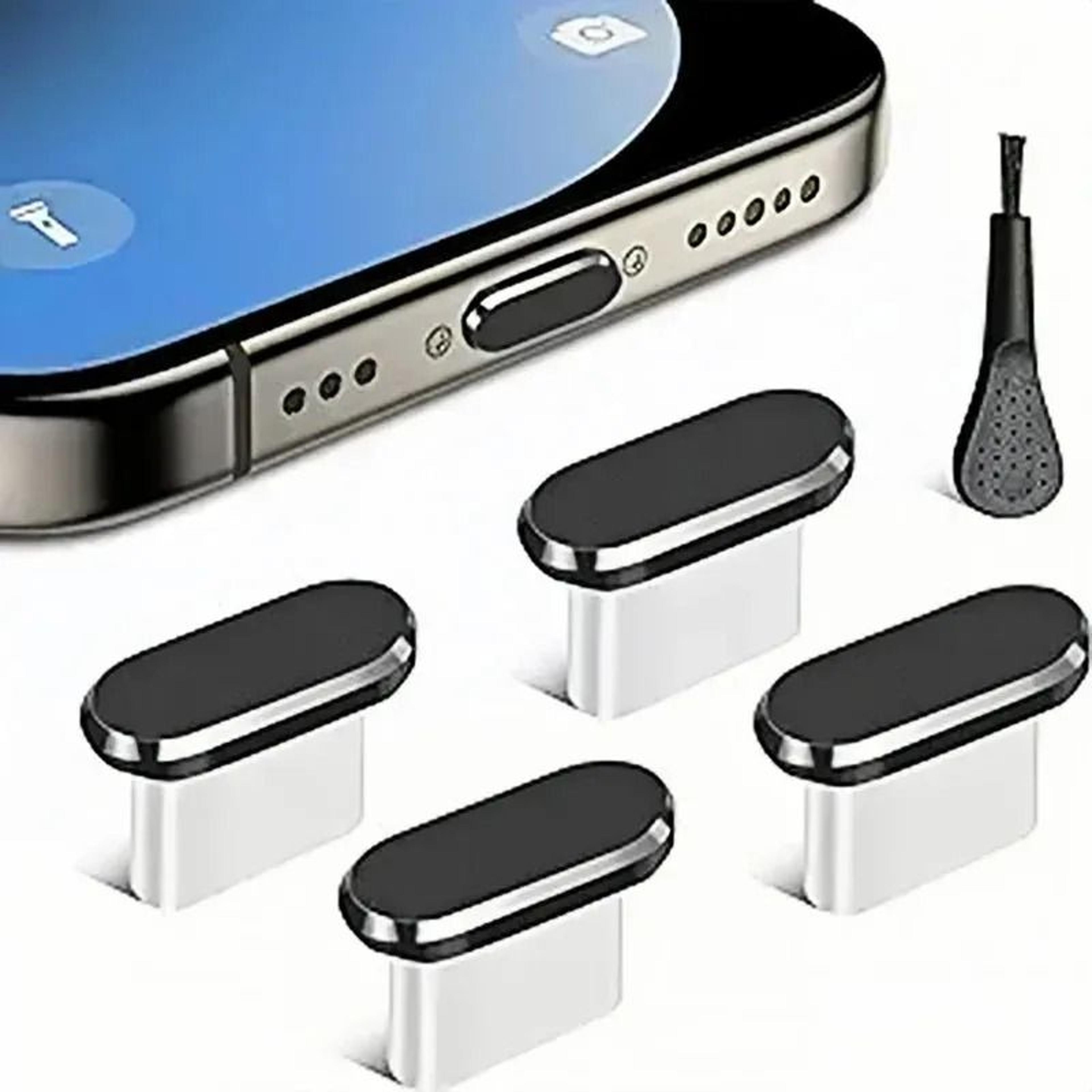 4 piece usb c dust plug phone charm set