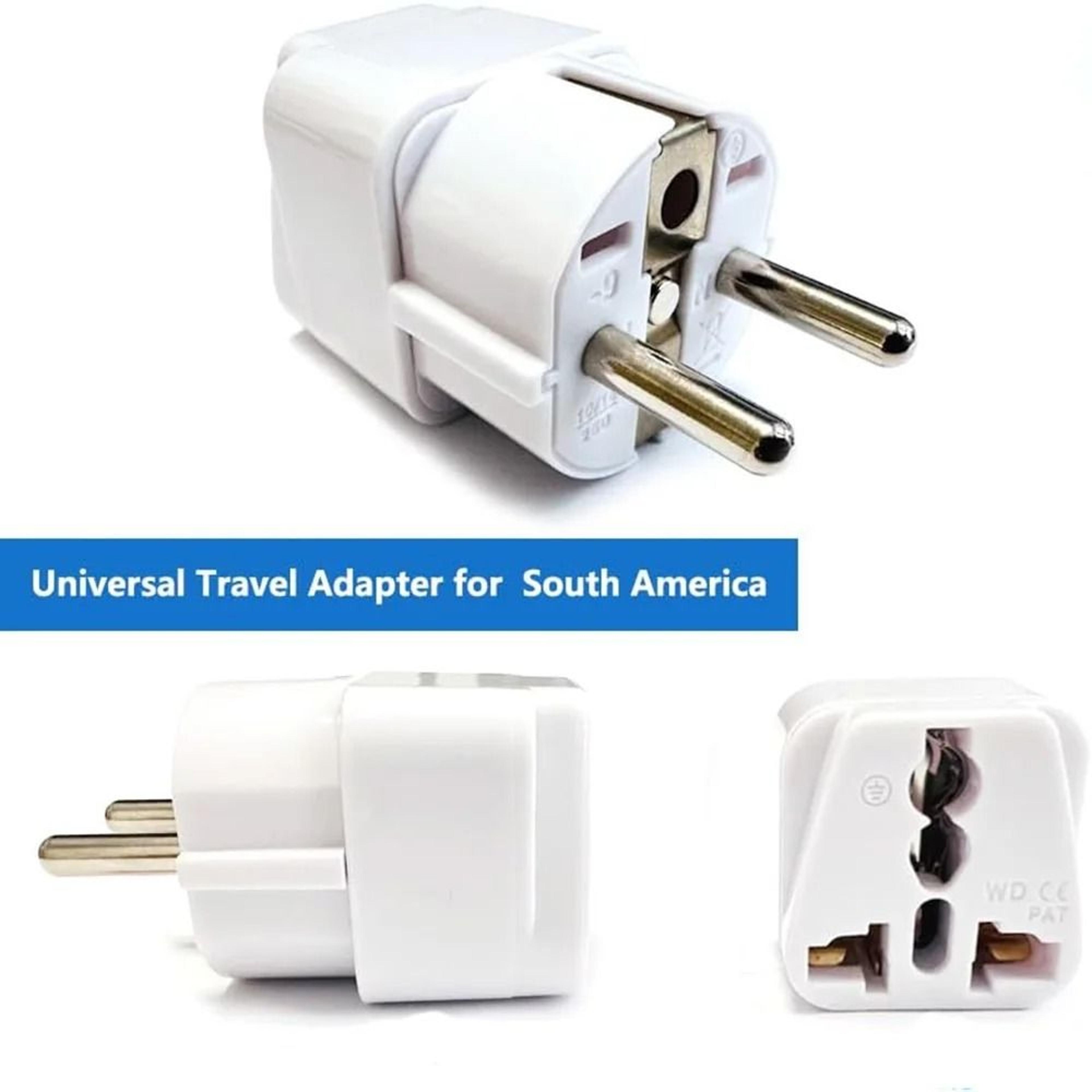 universal au uk us to eu travel plug adapter