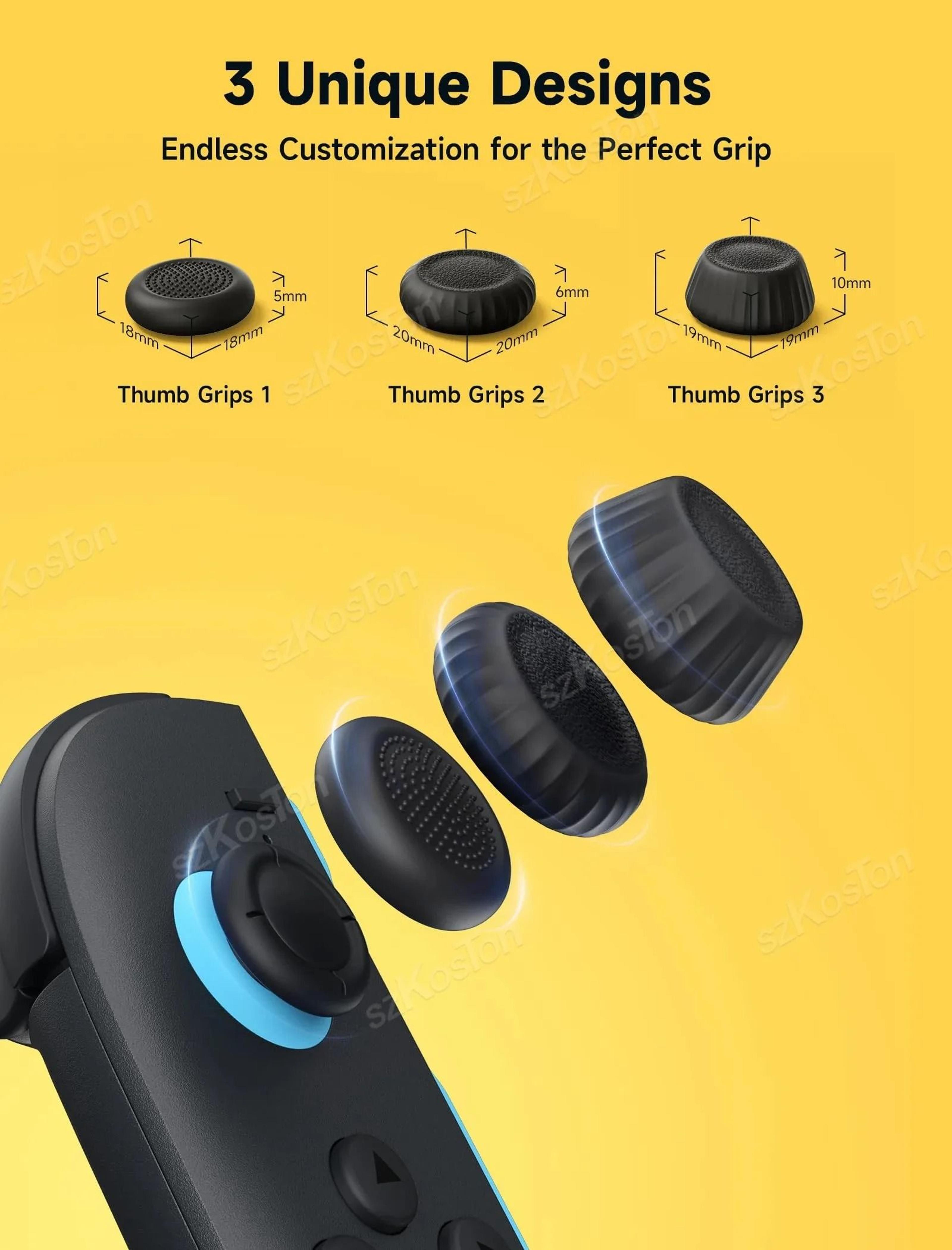 6 piece nintendo switch 2 joy con thumb grip set