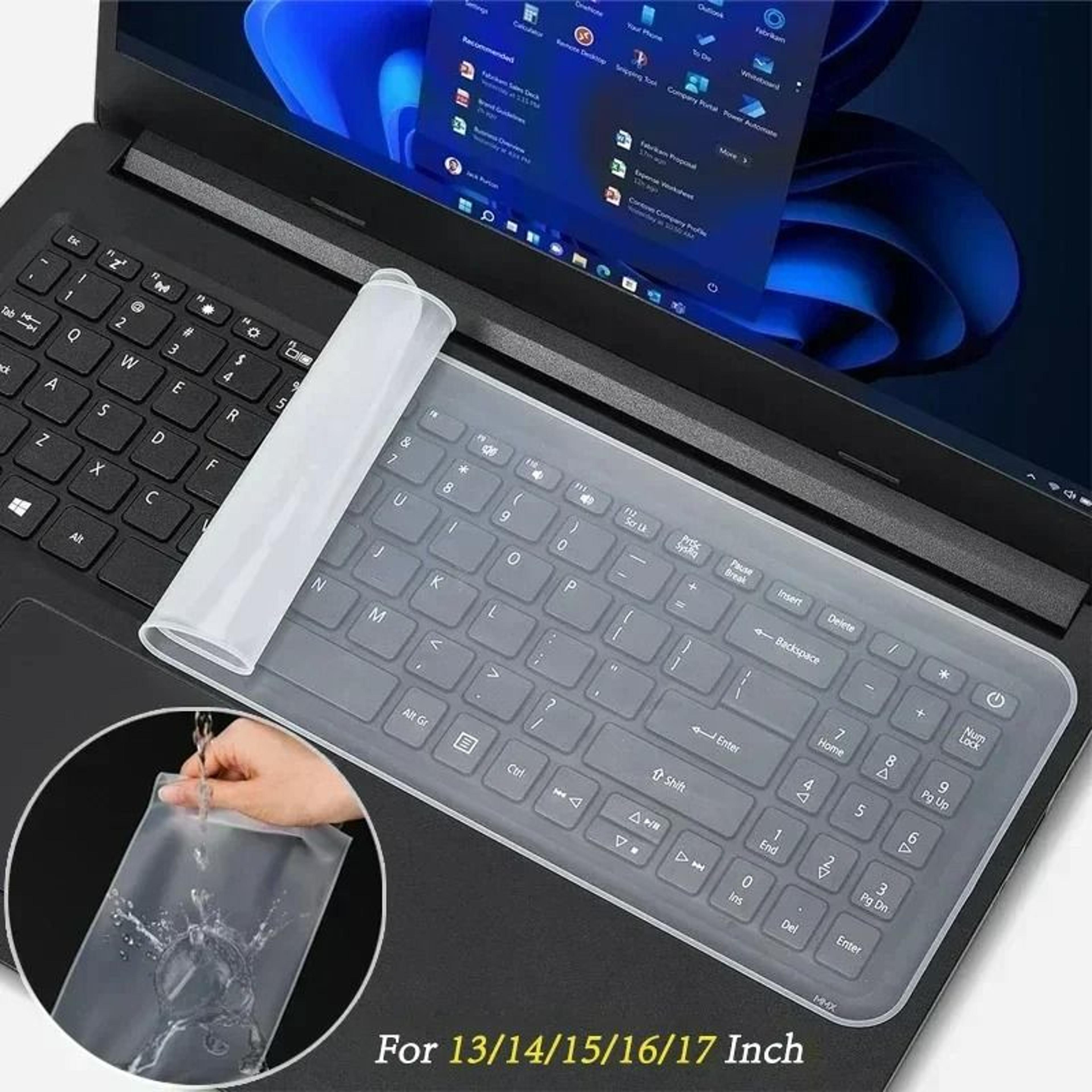 universal waterproof silicone laptop keyboard cover