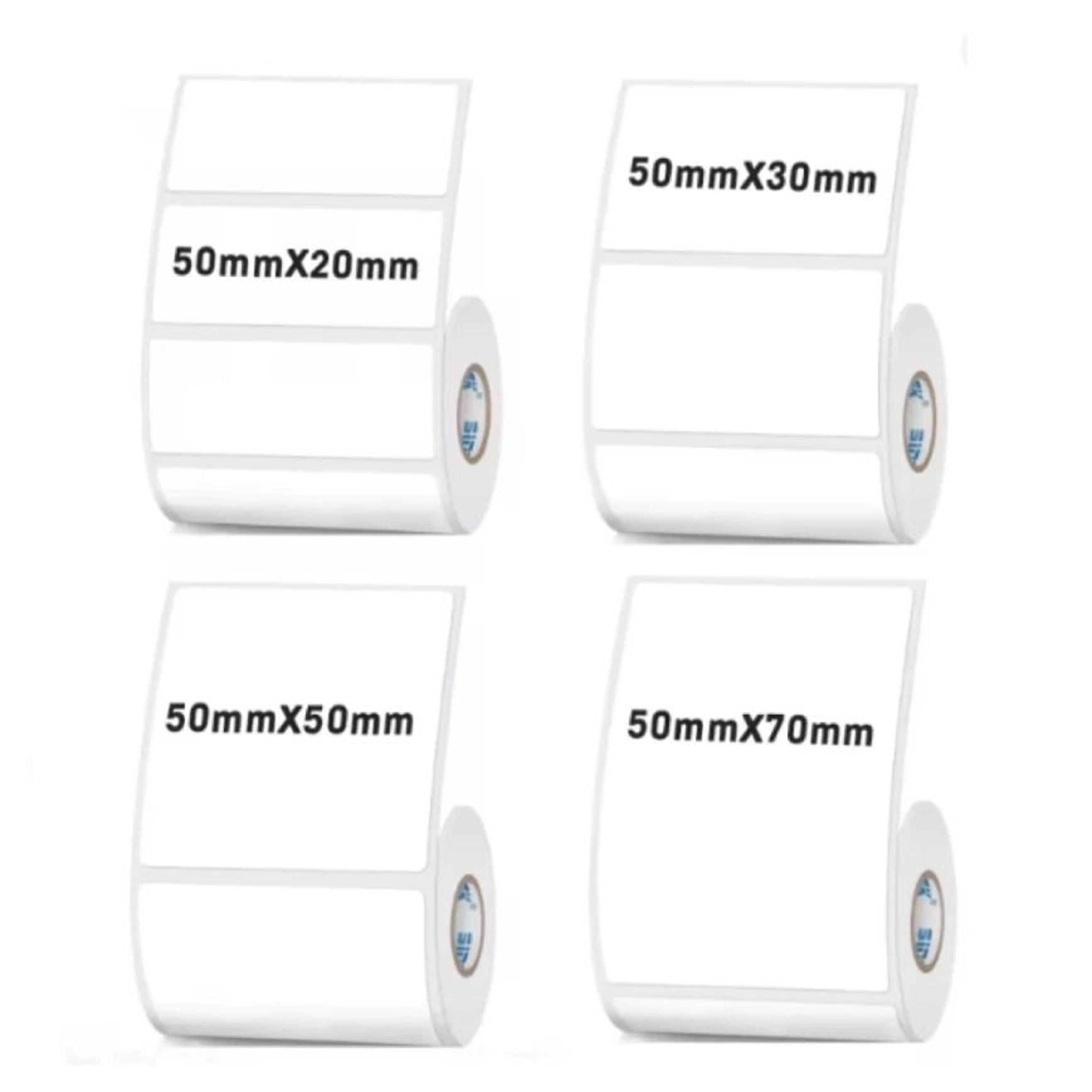 1.97 inch white self adhesive thermal label roll