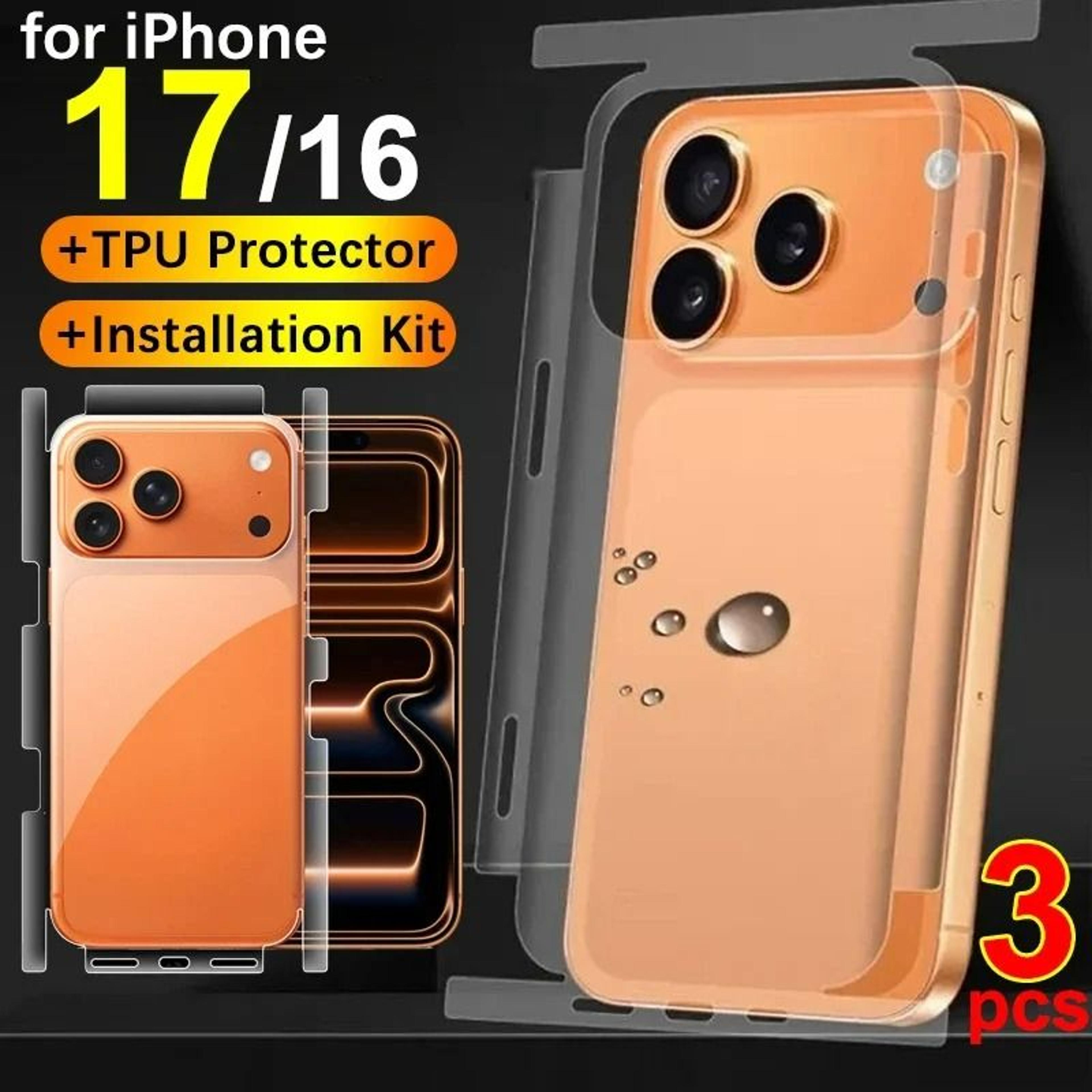 wrapshield iphone 17 rear hydrogel film