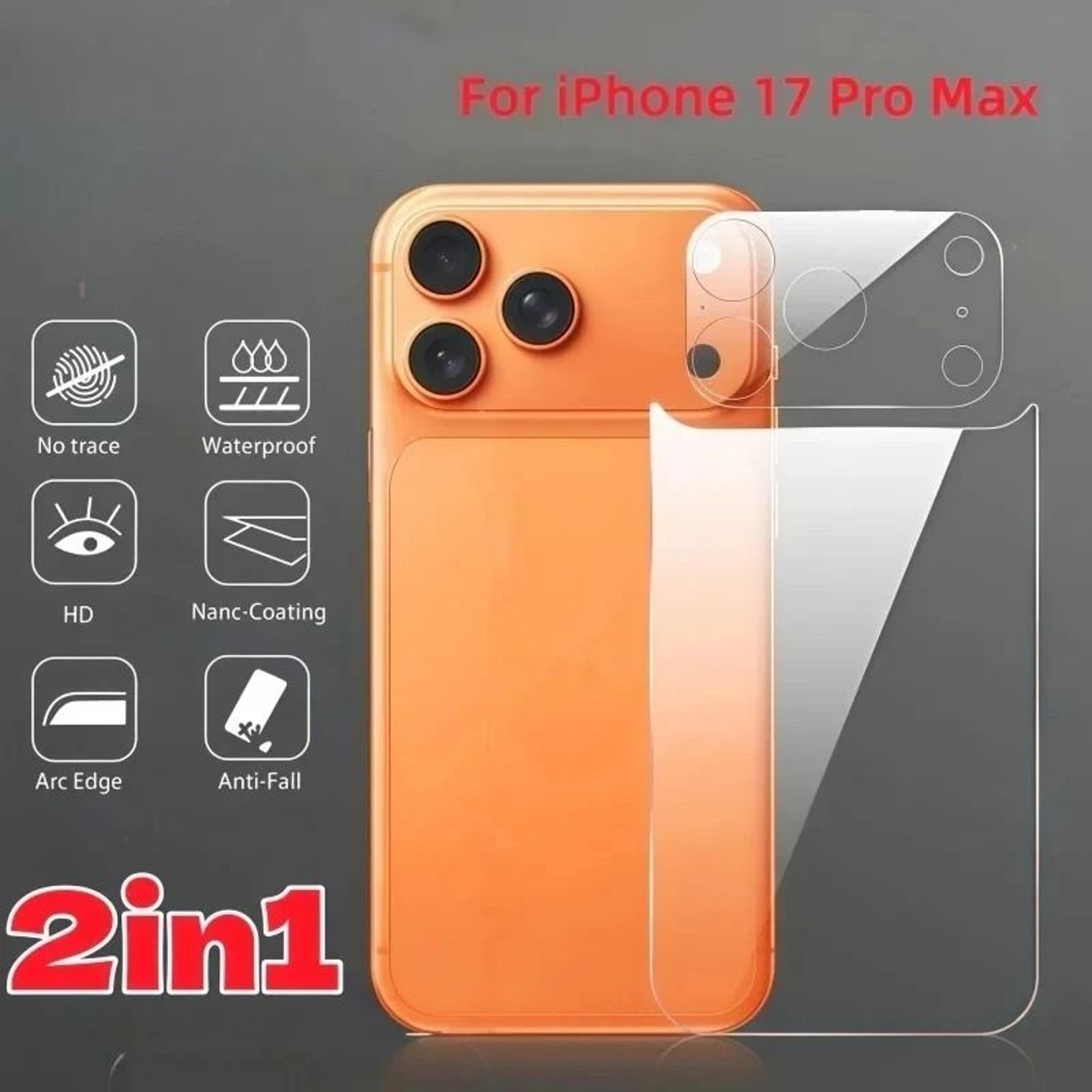 iphone 17 back and lens hydrogel protector