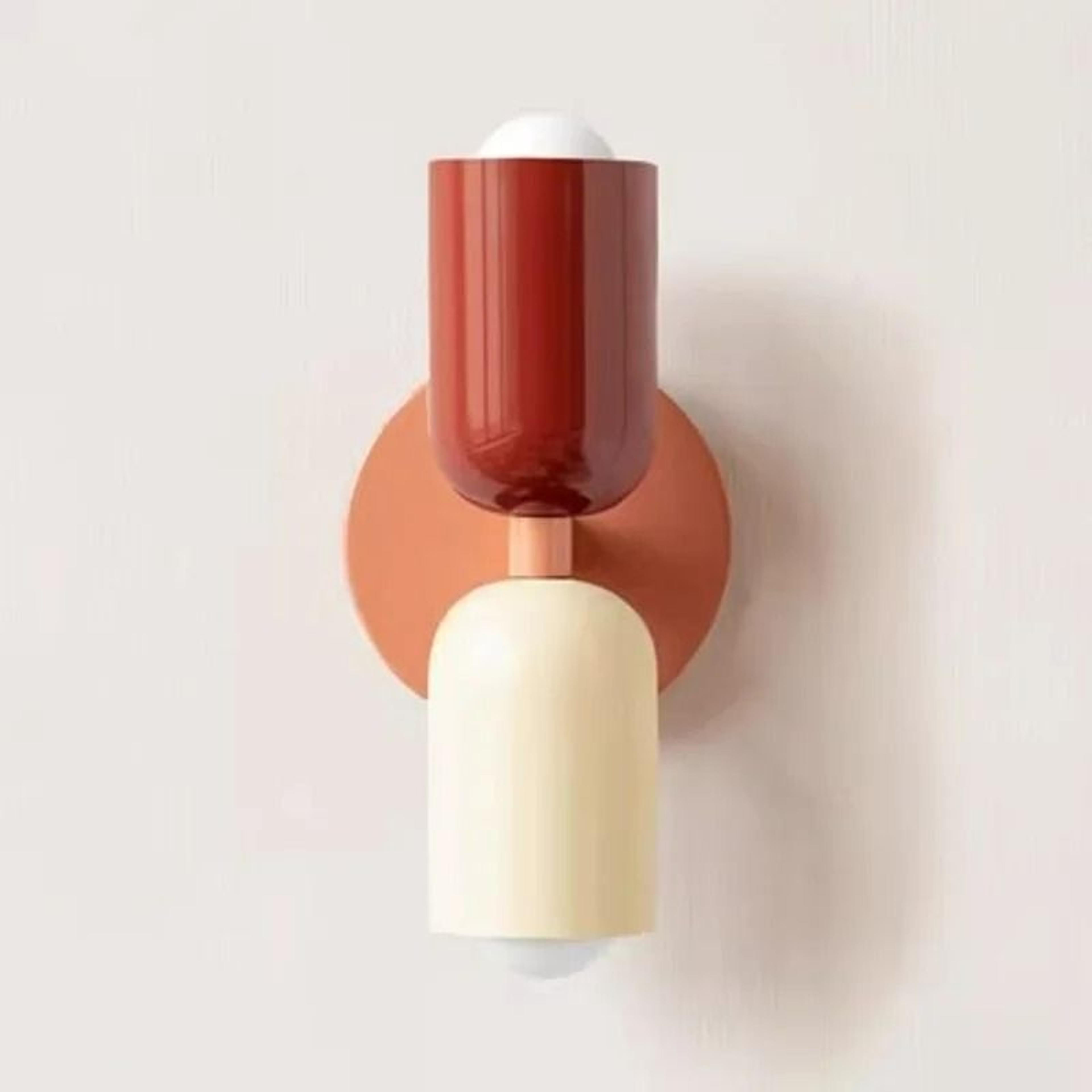 cream twin glow wall lamp