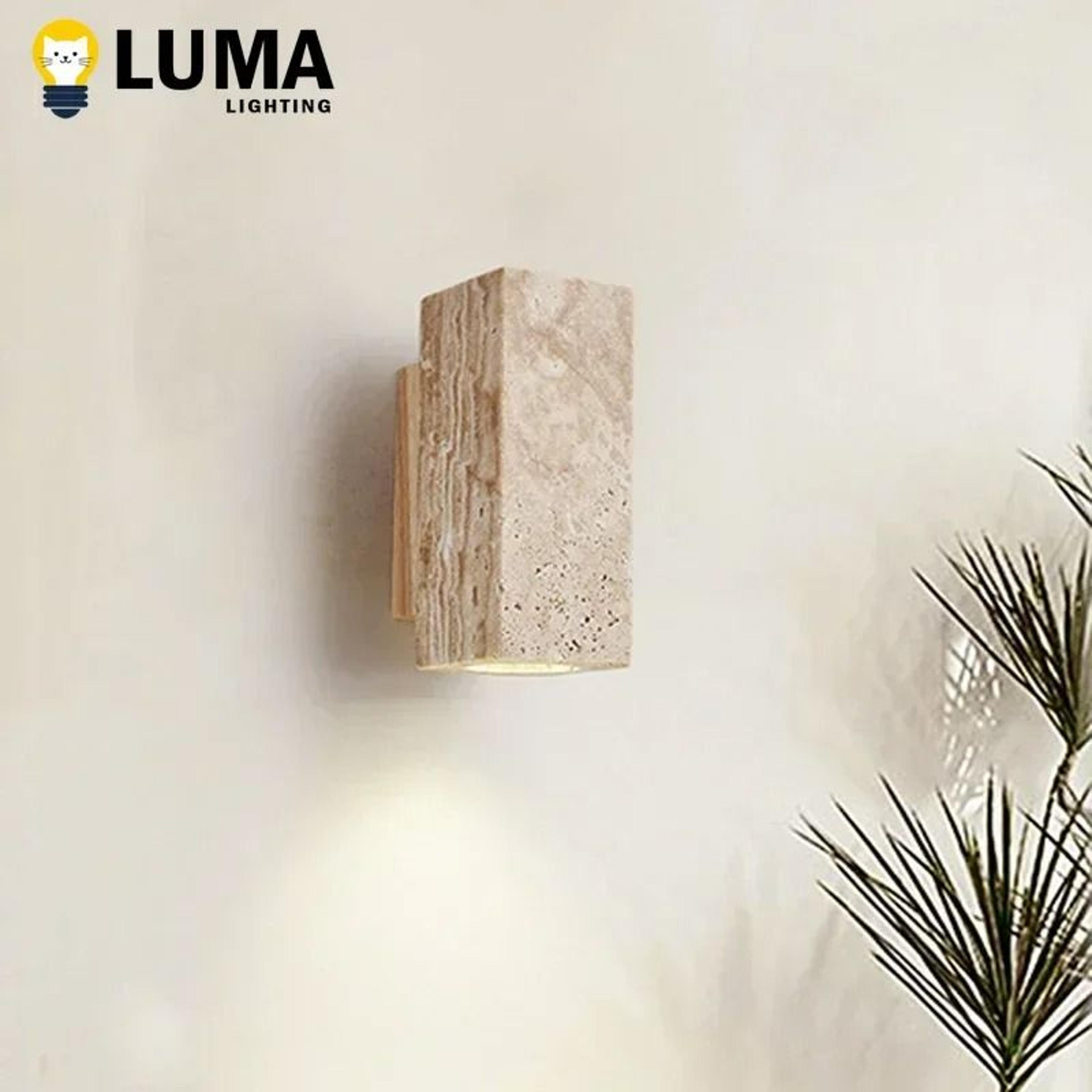 serein travertine up down sconce
