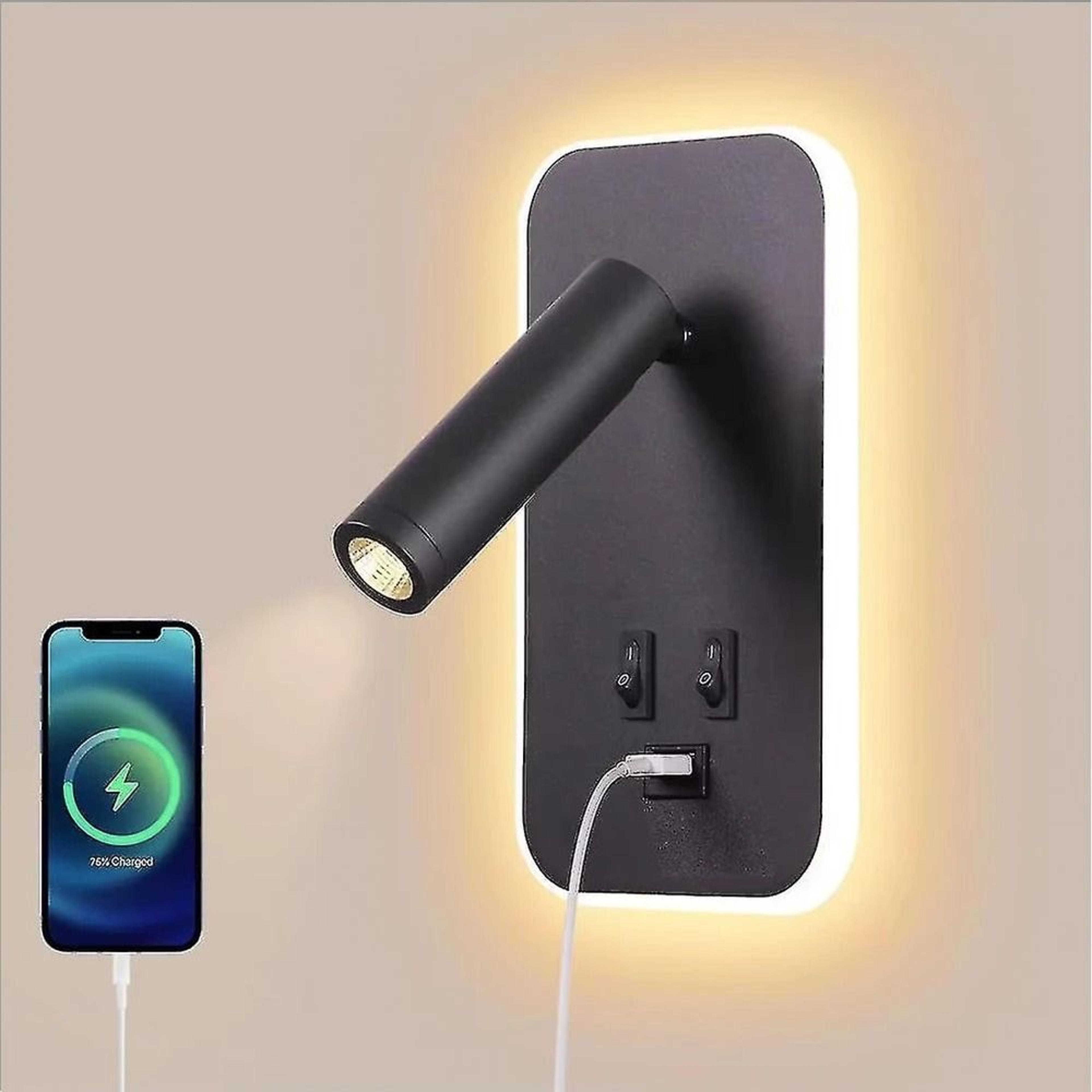 pivot usb bedside reading lamp