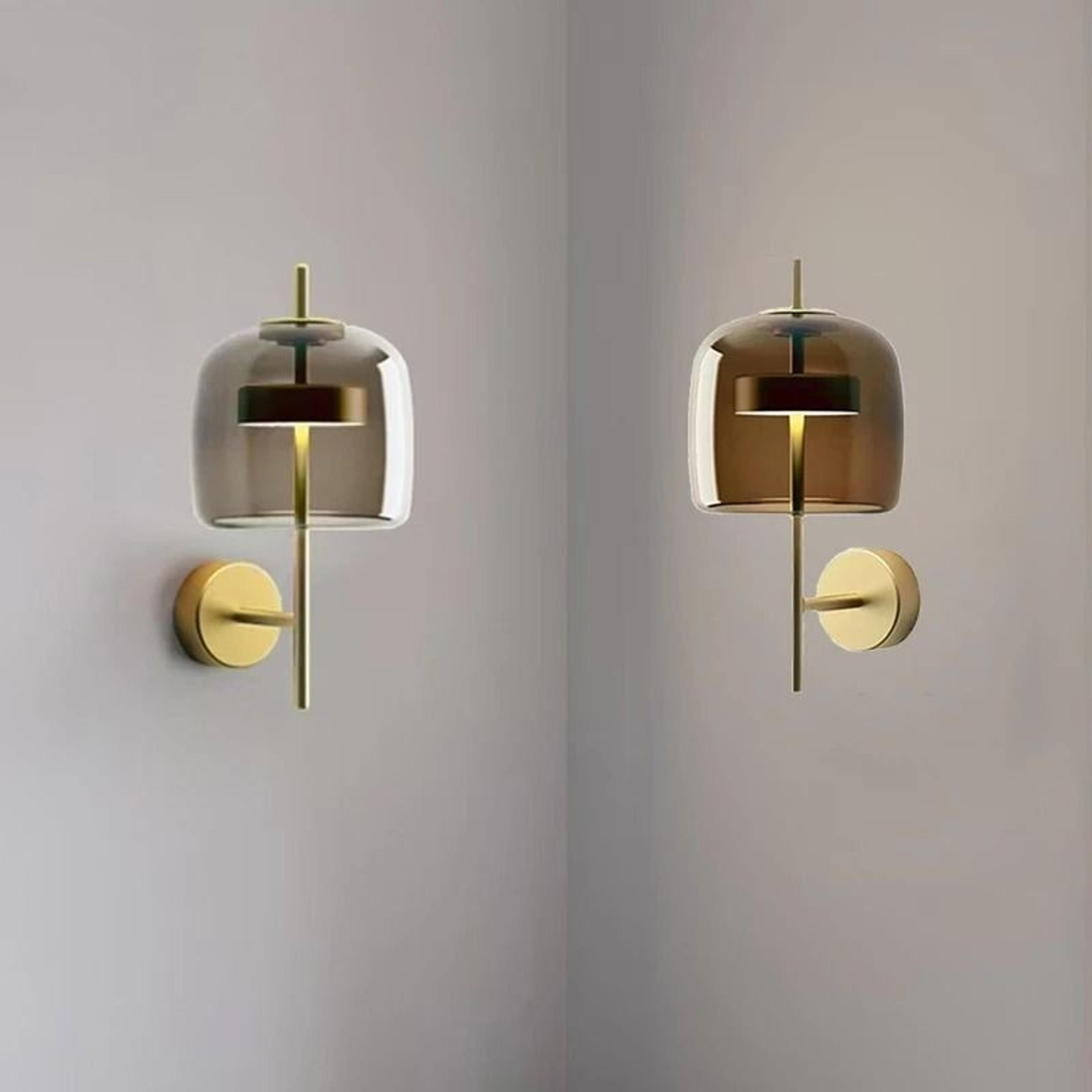 veloura glass designer wall lamp