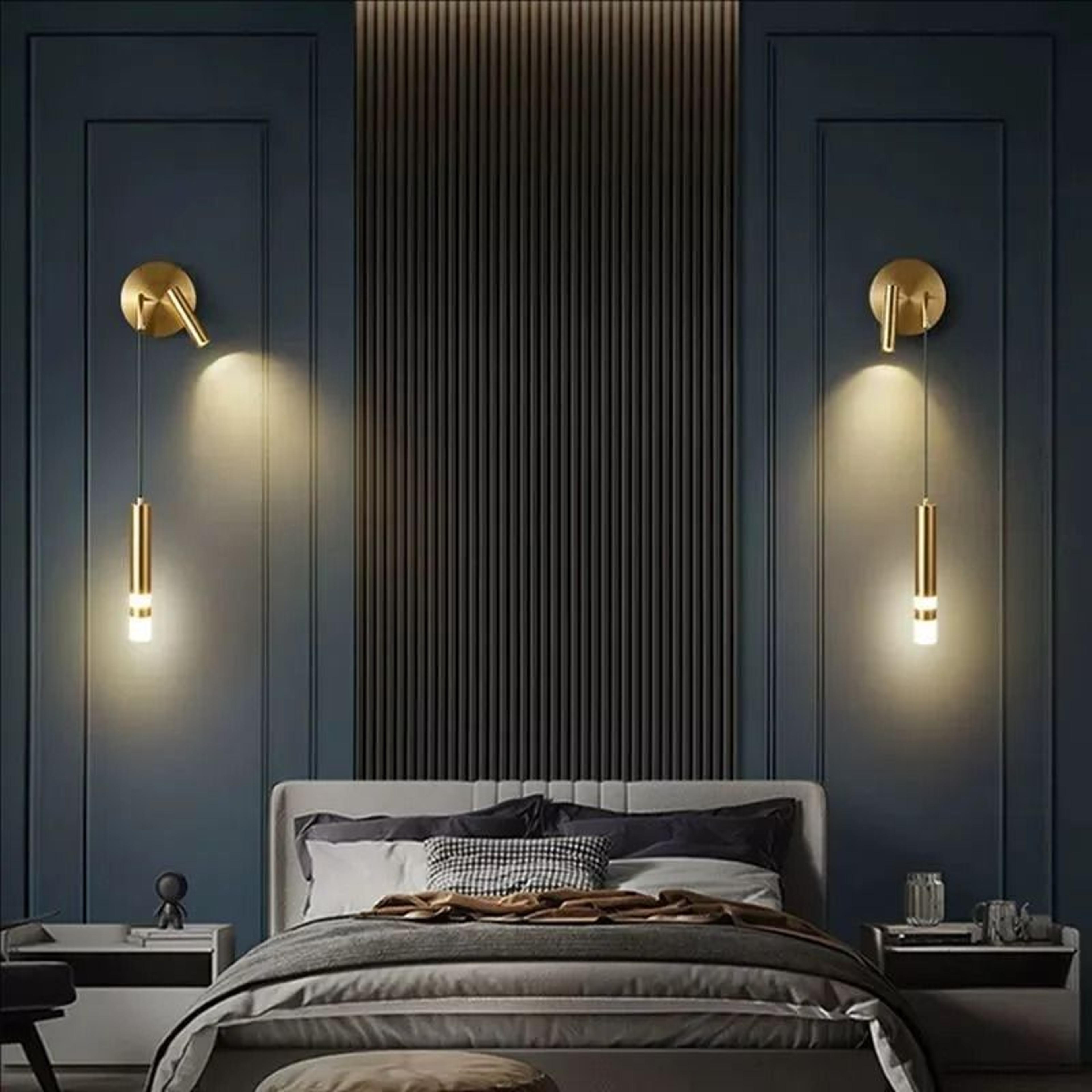 nordic dual light reading wall sconce