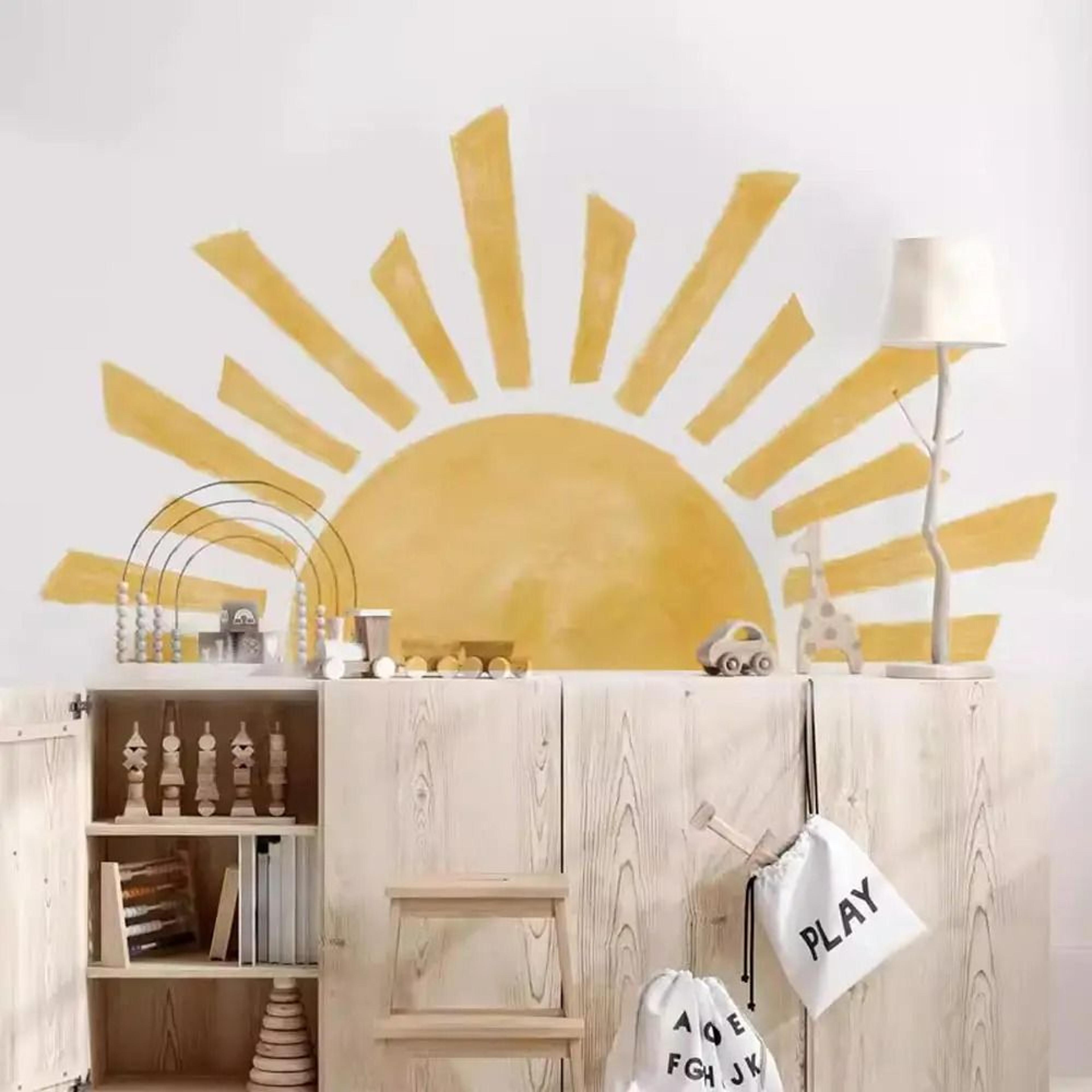 sunrise boho nursery wall decal