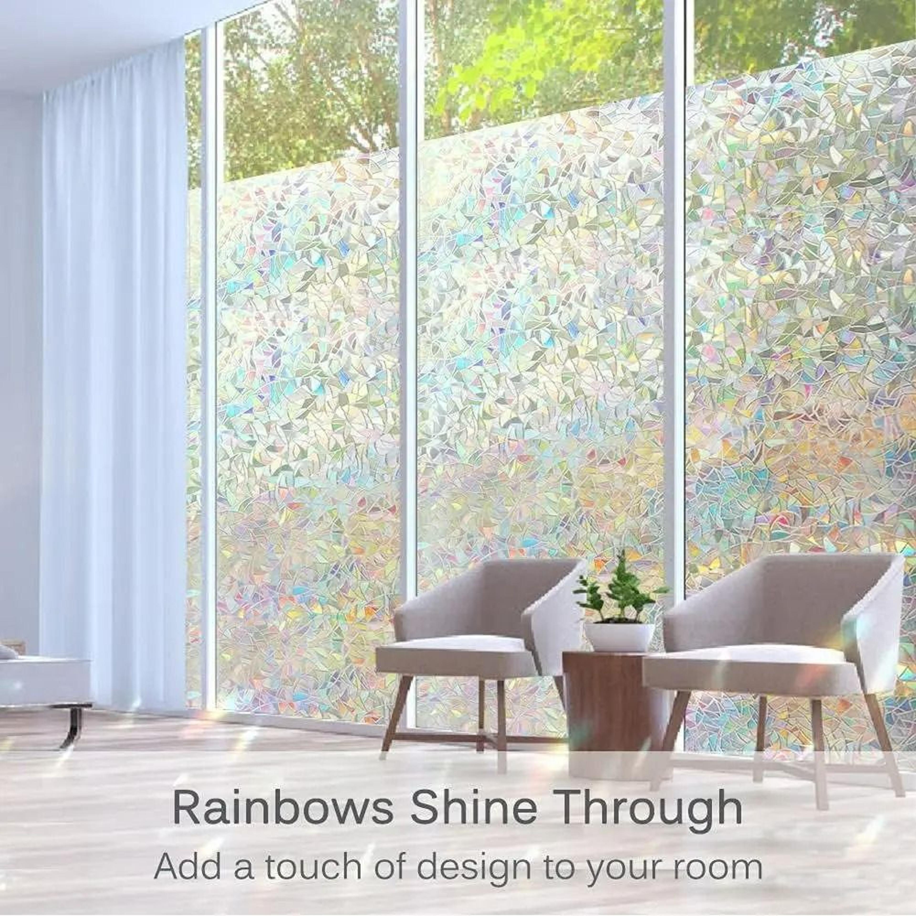 prismglow stained glass privacy film