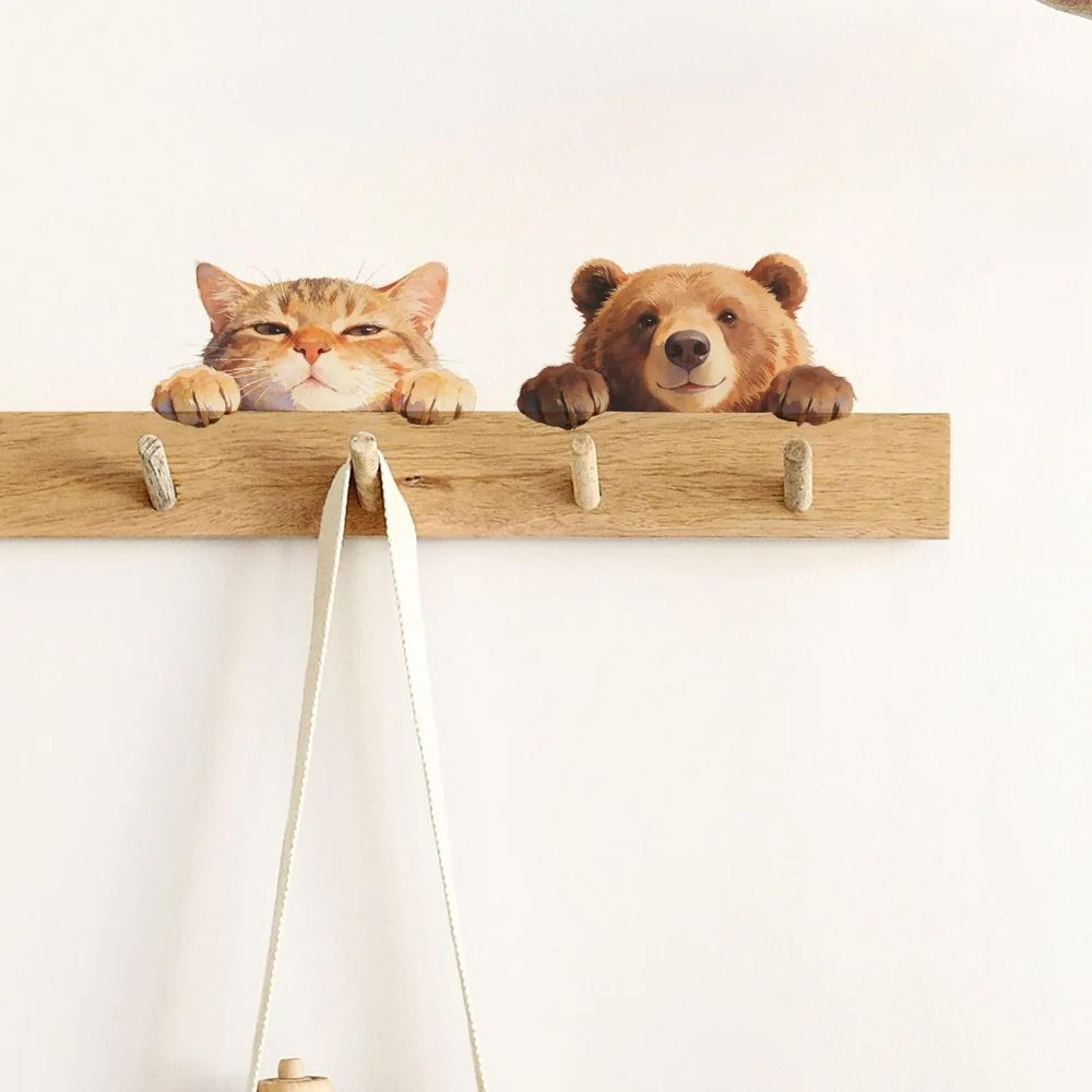 peekaboo pals wall edge decals