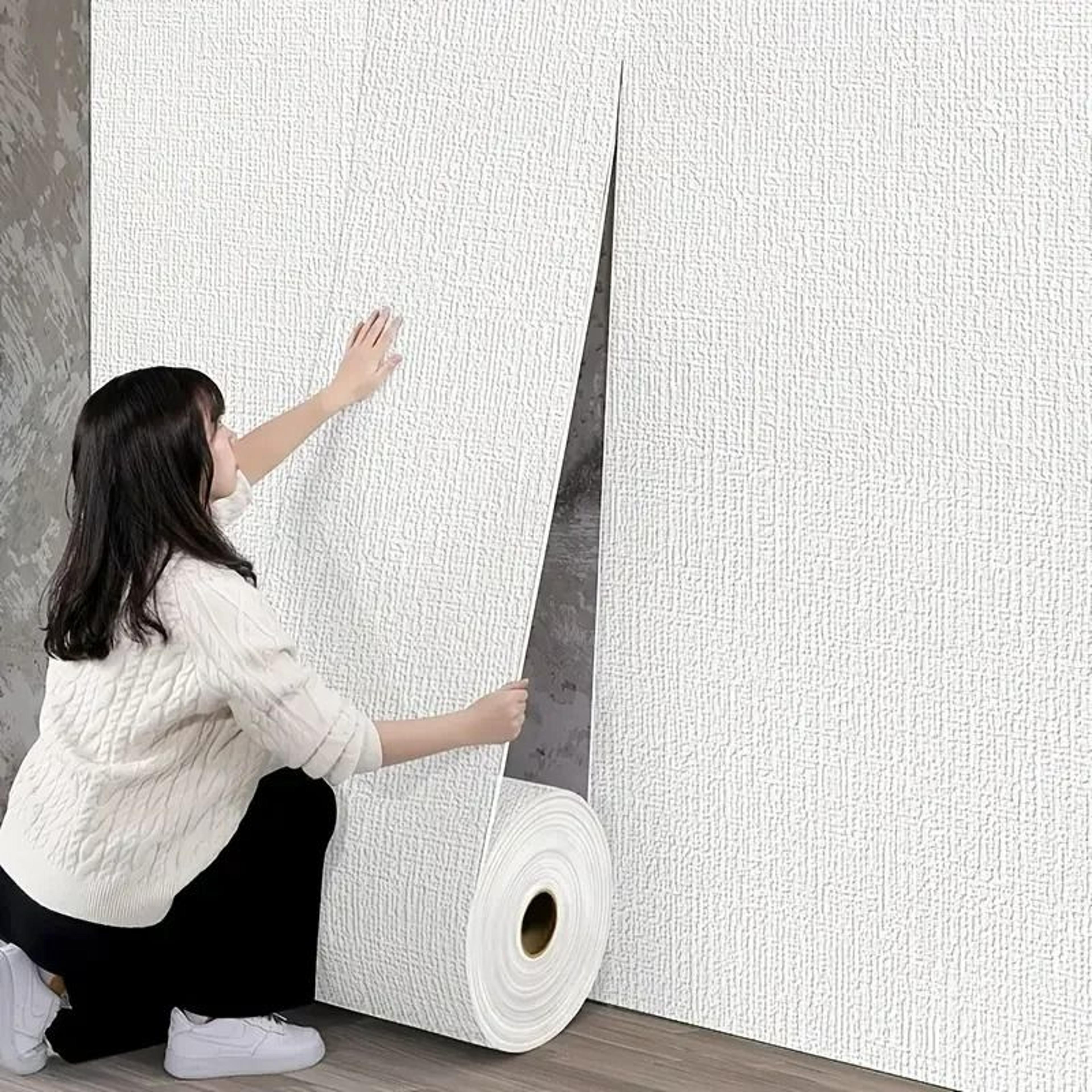 linenluxe padded 3d wallpaper