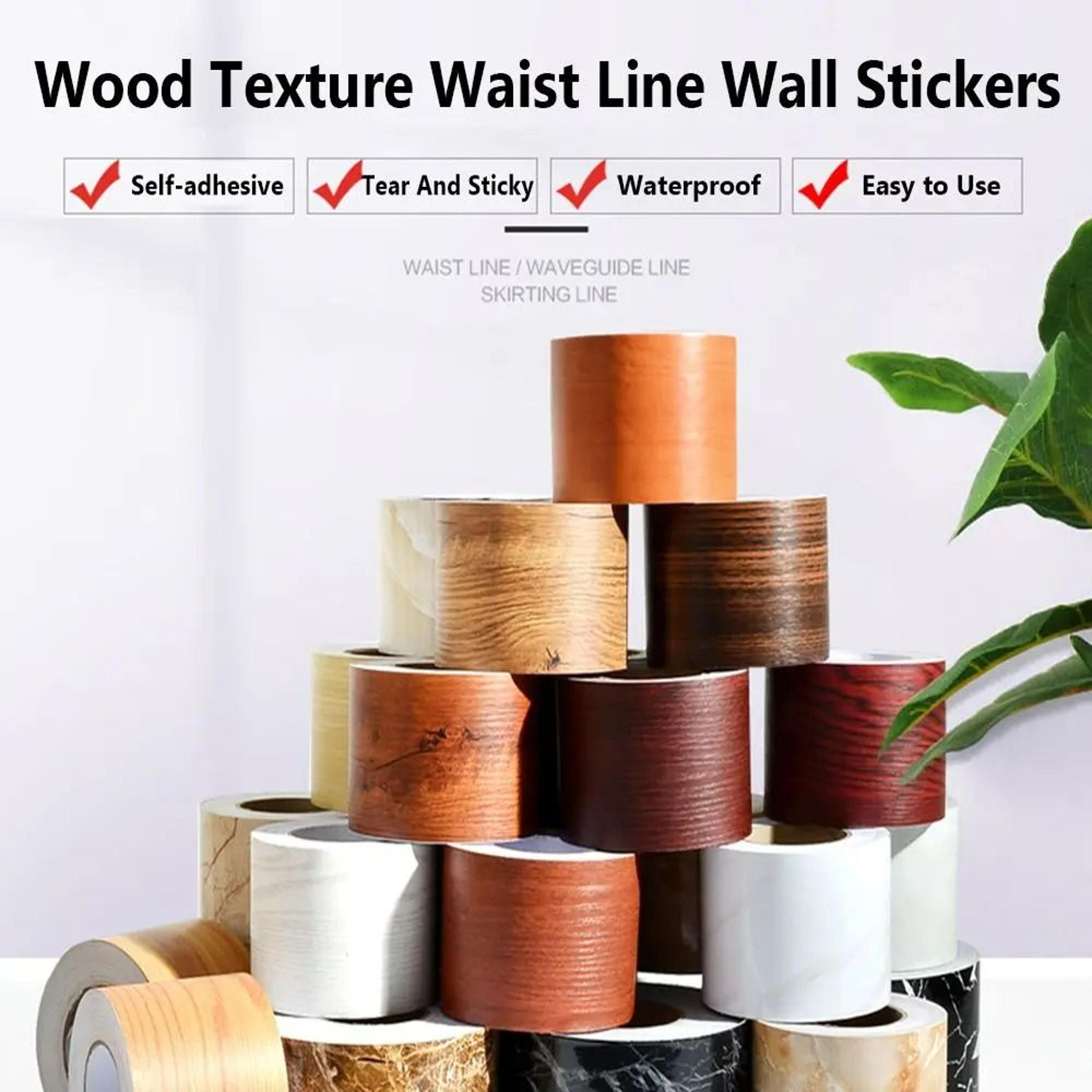 woodgrain peel stick border trim