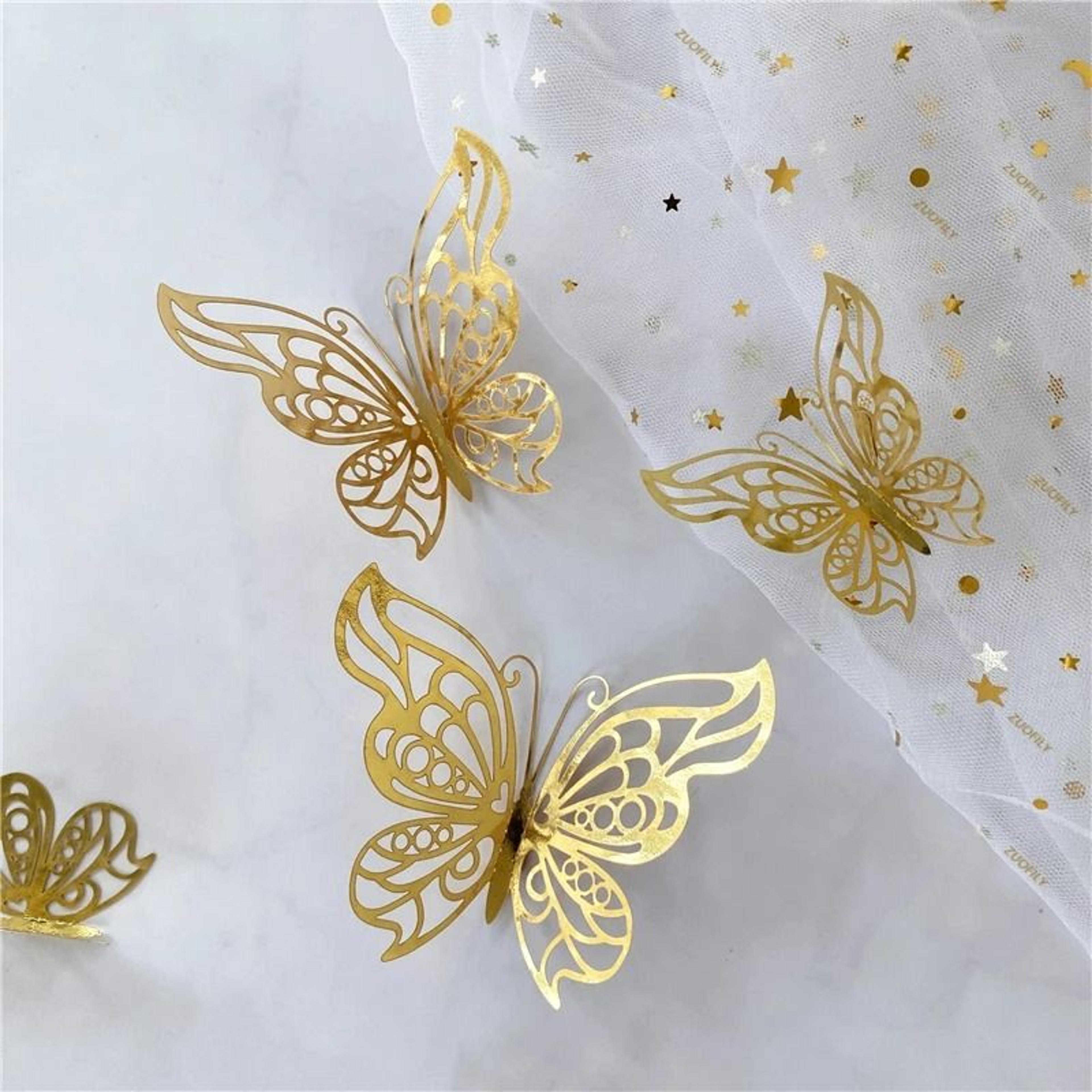 fluttering hollow butterfly wall set